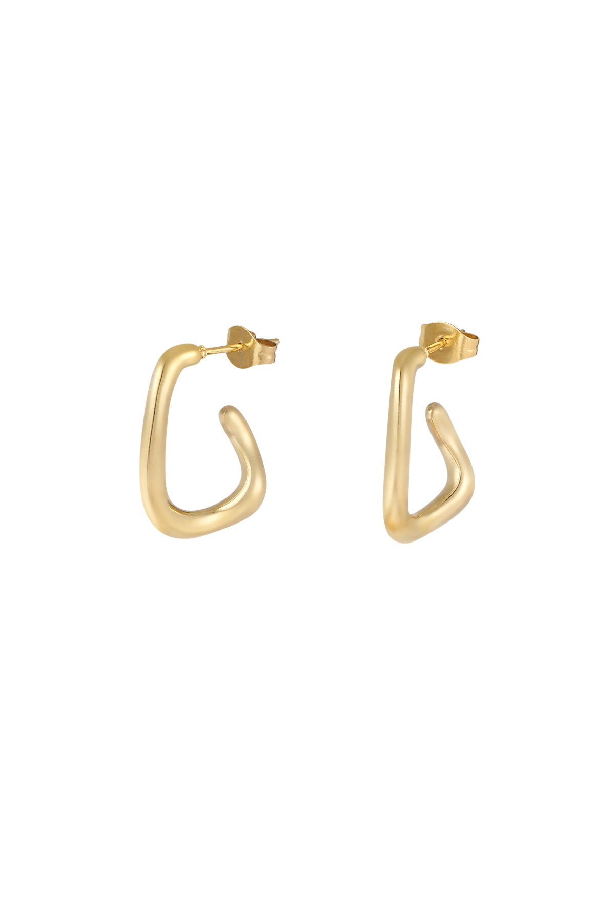 Chic narrow earrings - Gold color h5 