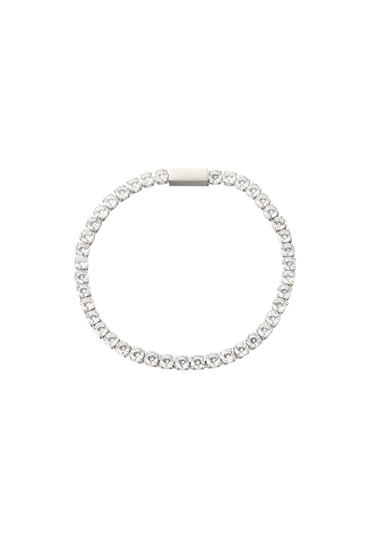 Shimmering diamond bracelet - Silver color h5 