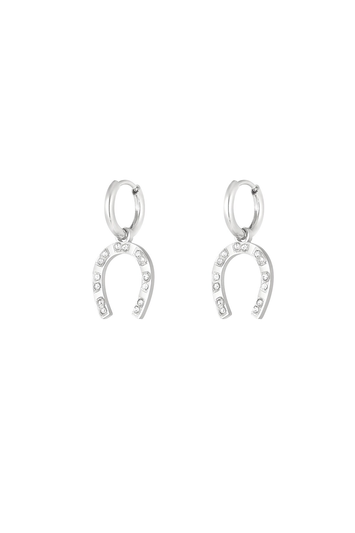 Horseshoe earring - Silver color 