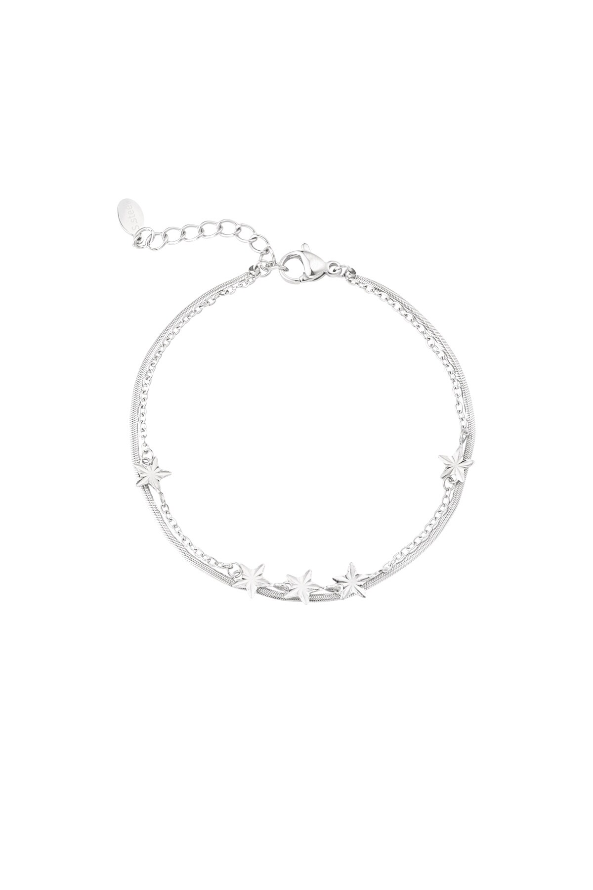 Starry layers bracelet - Silver color h5 