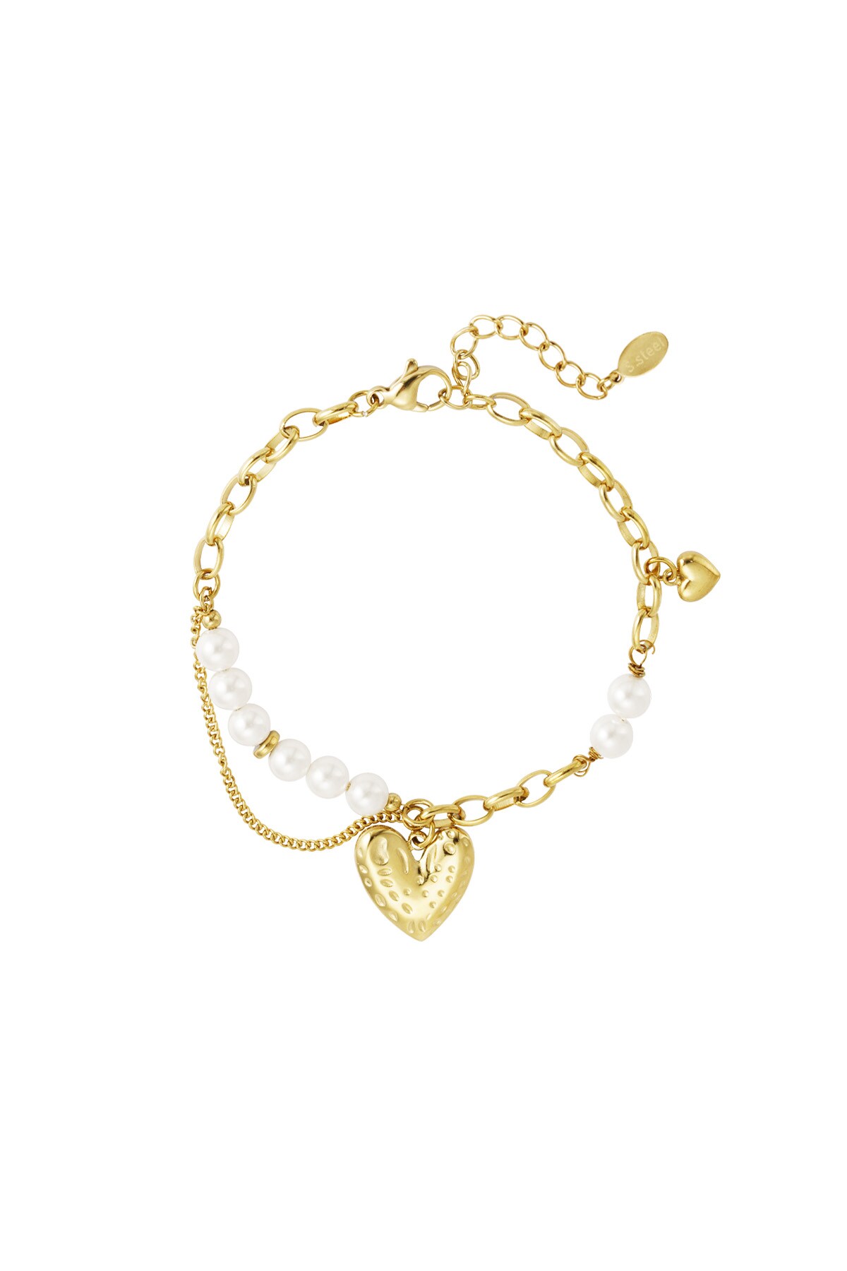 Bracelet very in love - Gold color h5 