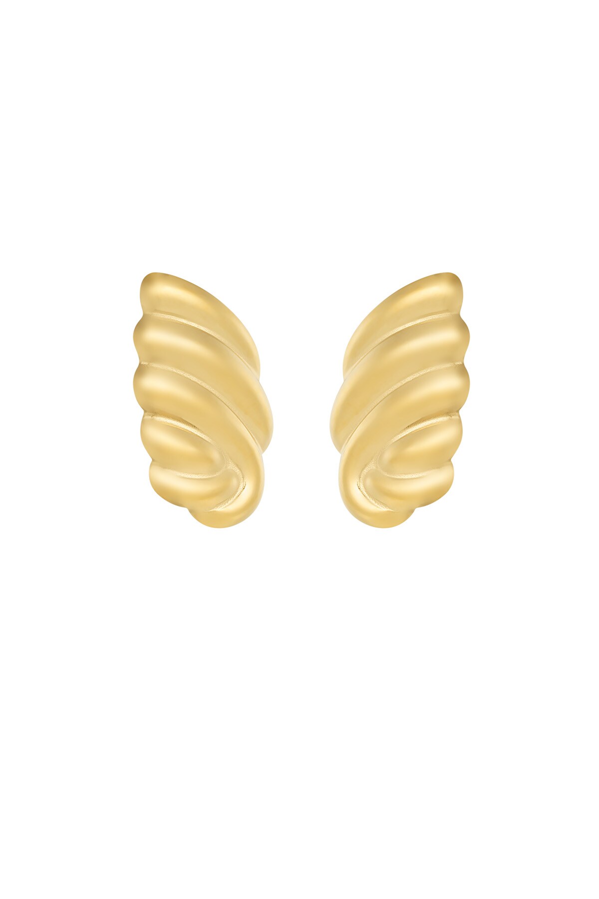 Glam stud earrings - Gold color 