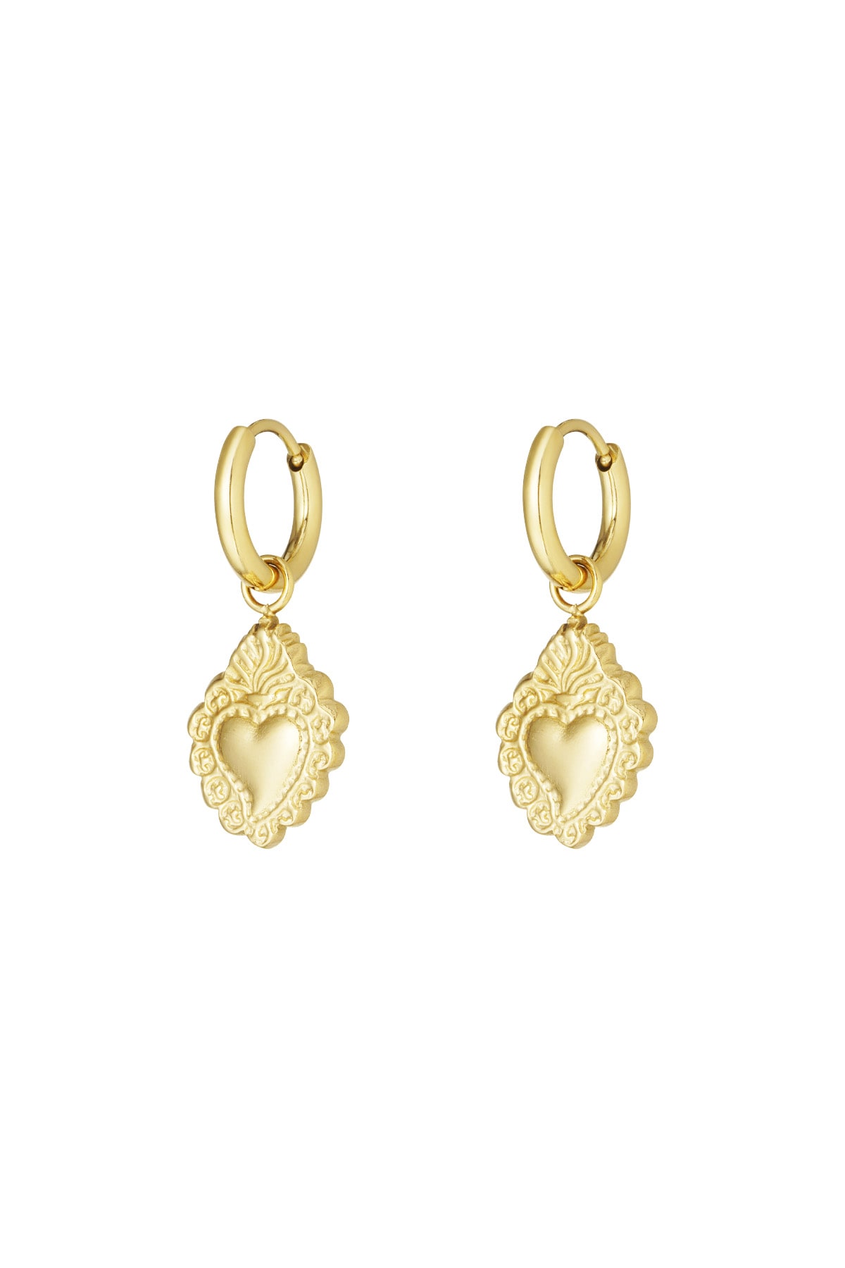 Royal amour earrings - Gold color h5 