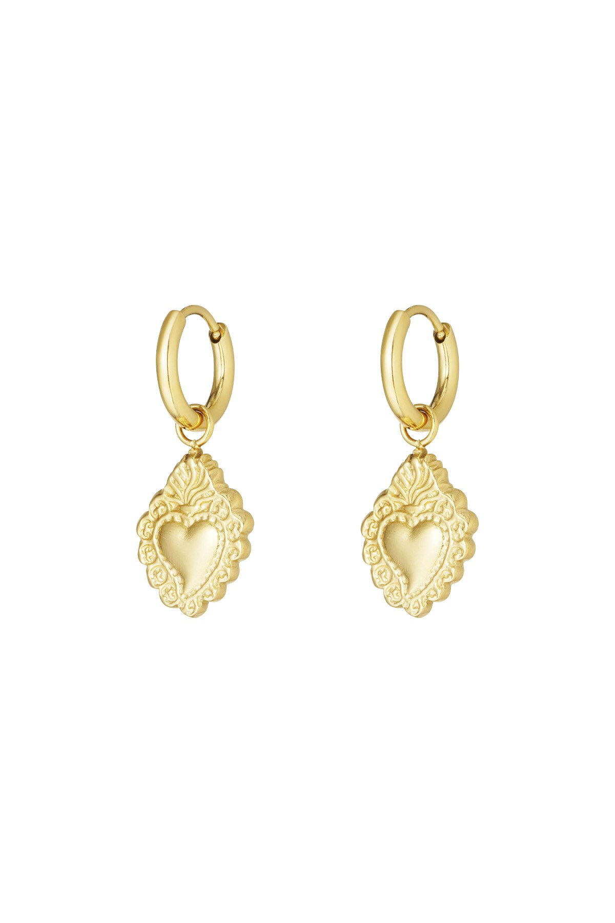 Royal amour earrings - Gold color 