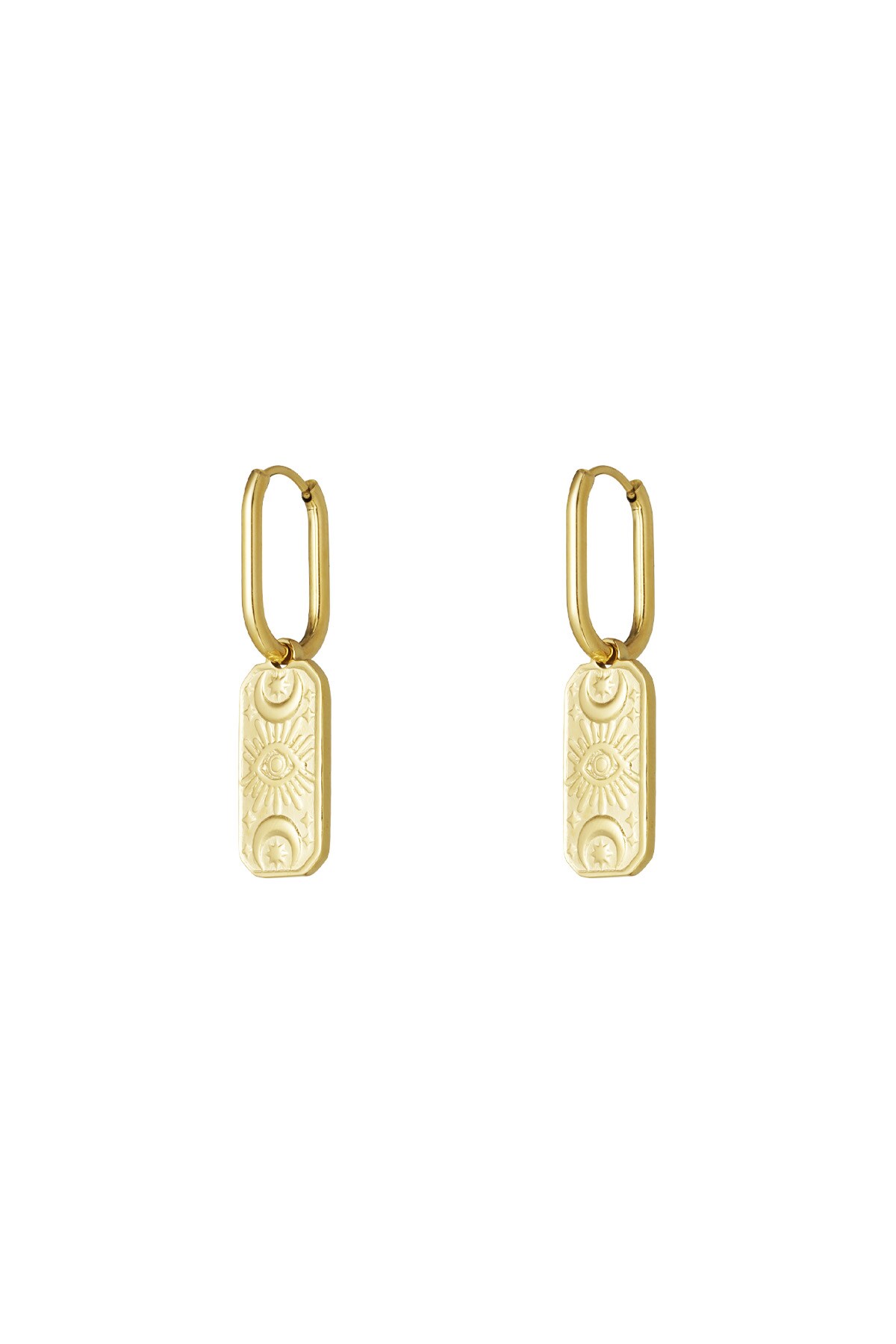 Magic mist earrings - Gold color h5 