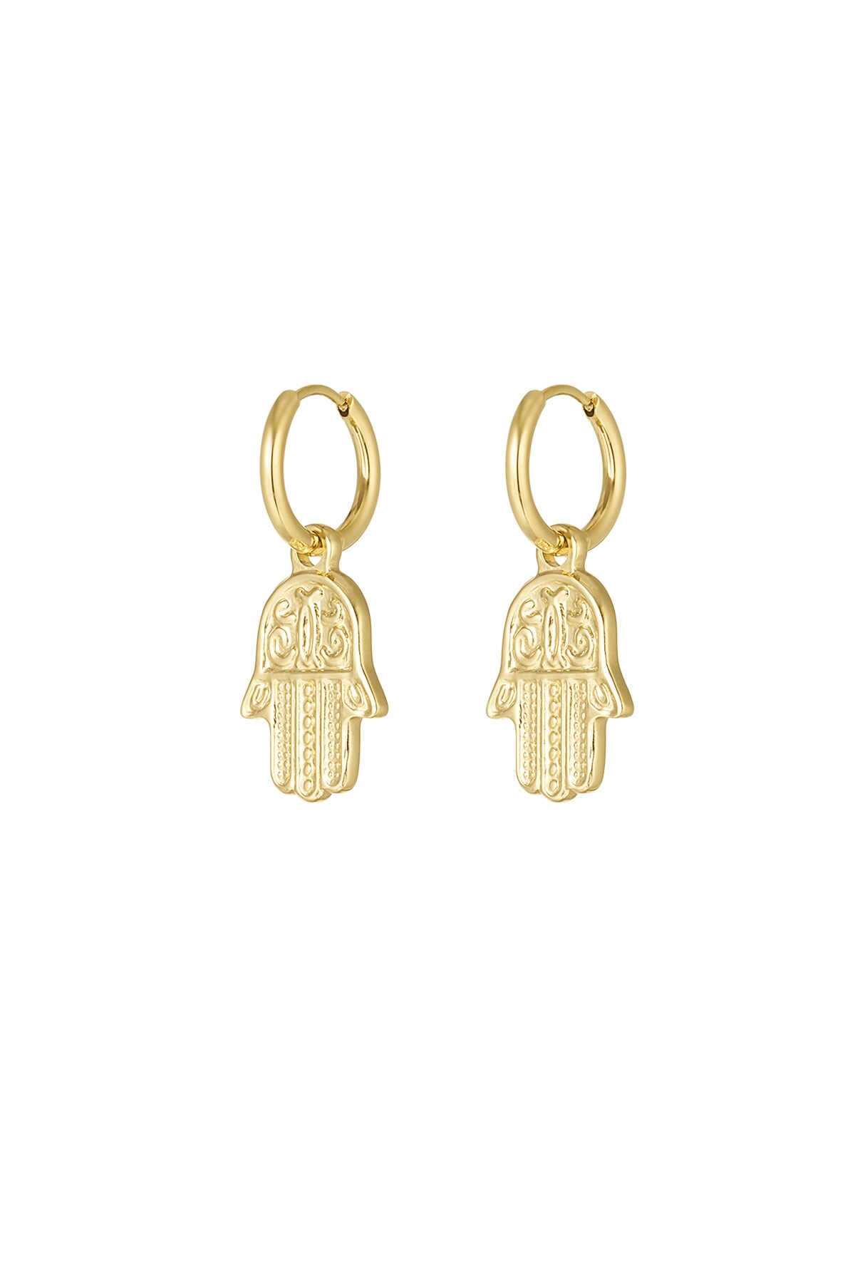 Earrings magic hand - Gold color 