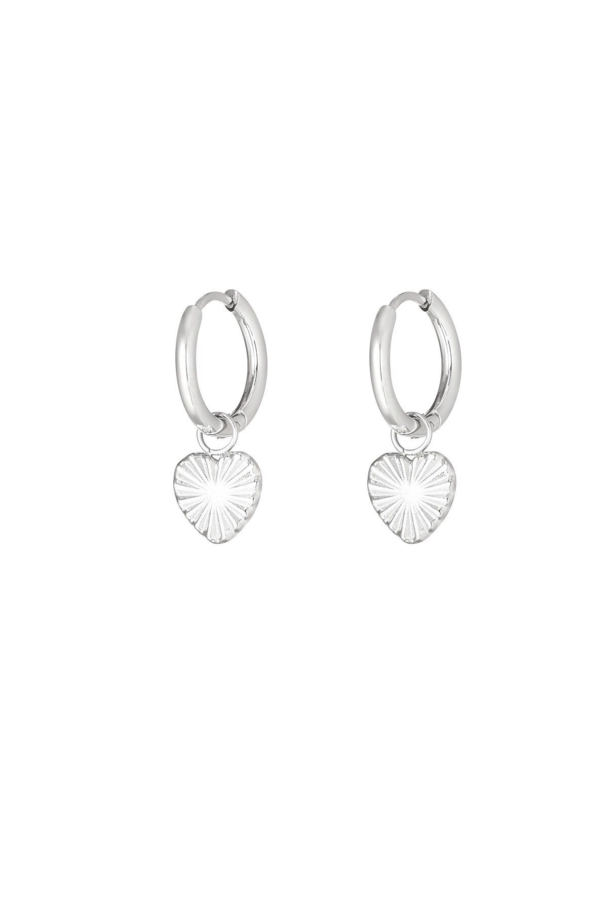 Pure love earrings - Silver color h5 