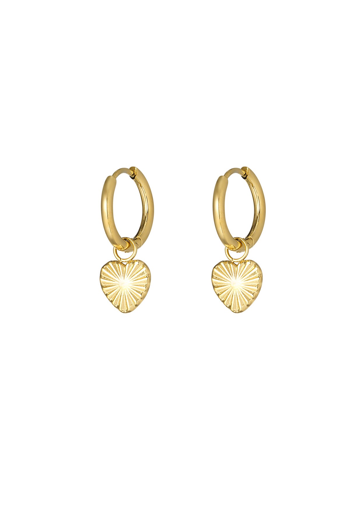 Pure love earrings - Gold color h5 