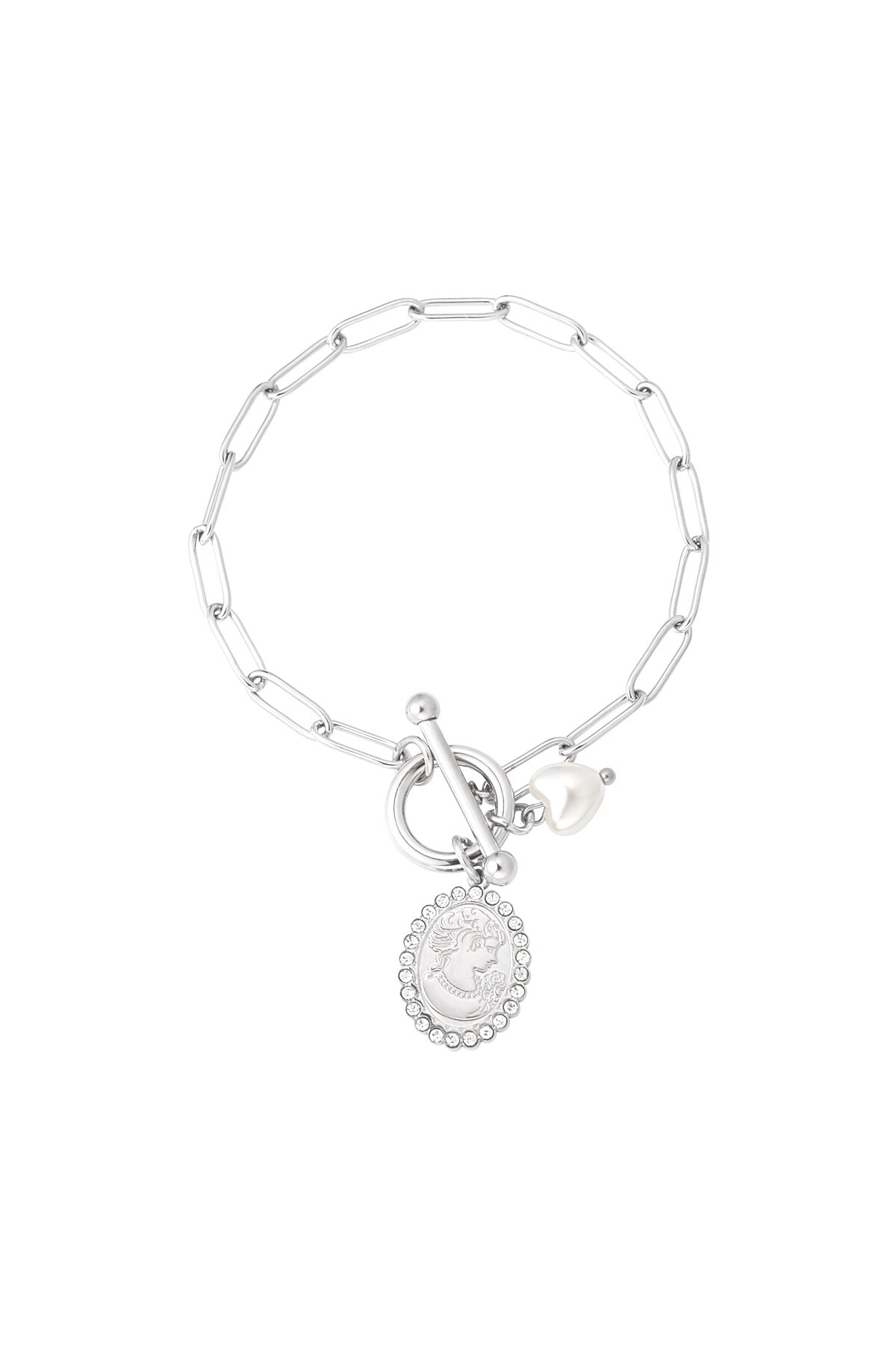 Bracelet classy lady - Silver color h5 