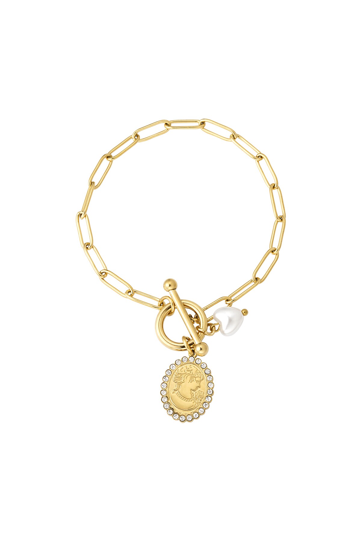 Bracelet classy lady - Gold color h5 