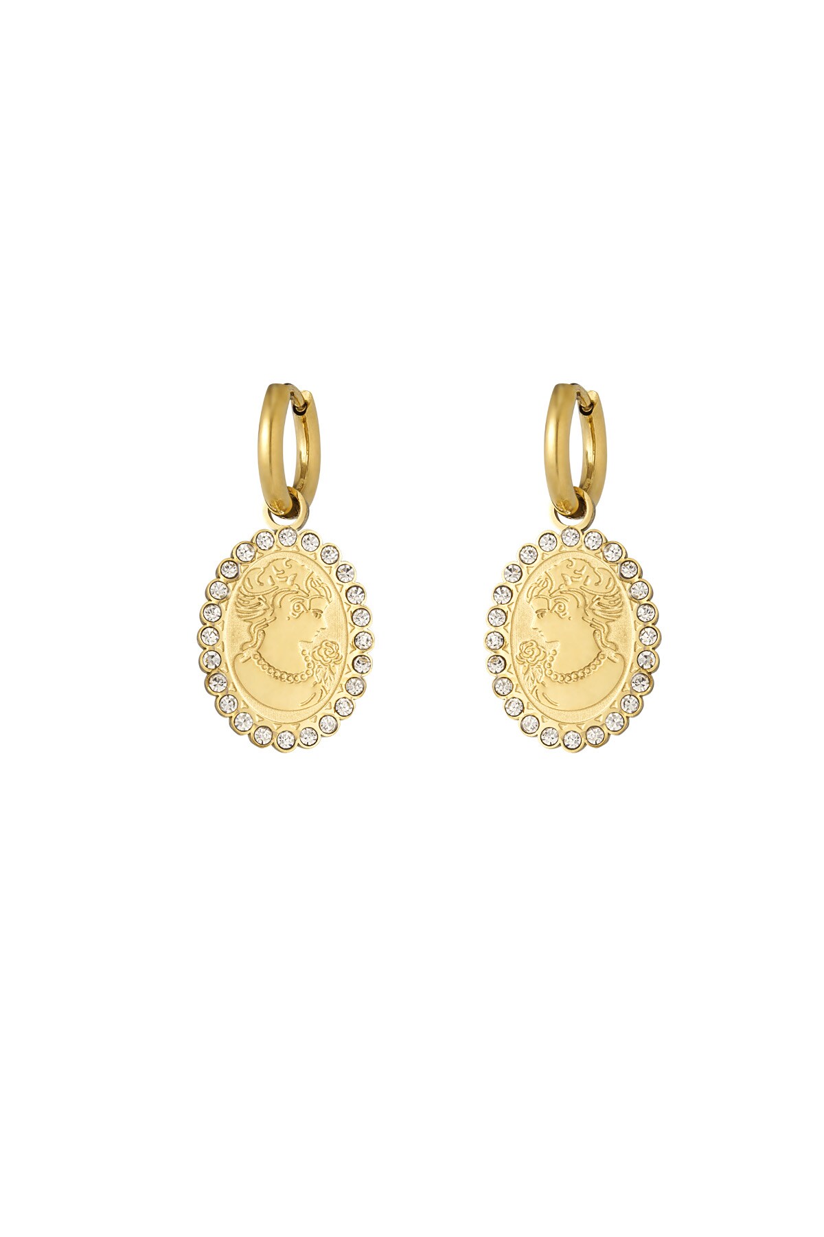 Classy lady earrings - Gold color 