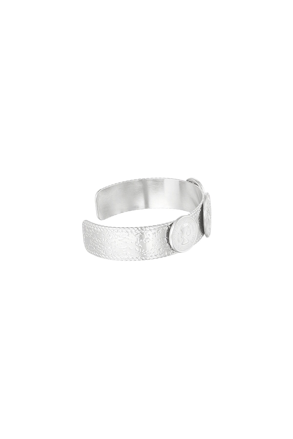 statement coin bracelet - Silver color h5 Picture3