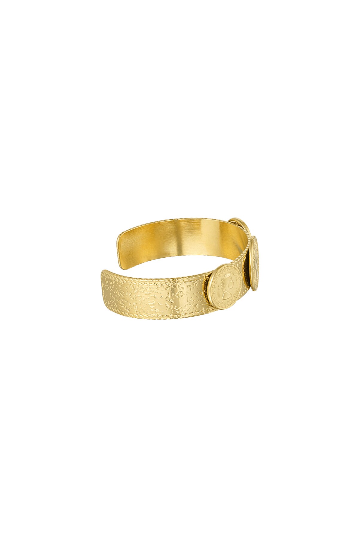 statement coin bracelet - Gold color h5 Picture3