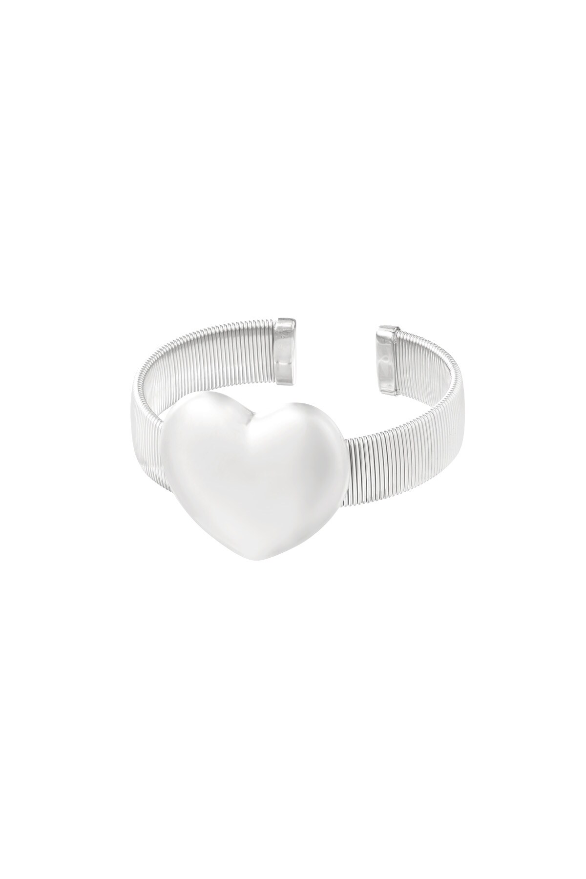 Statement love bracelet - Silver color h5 