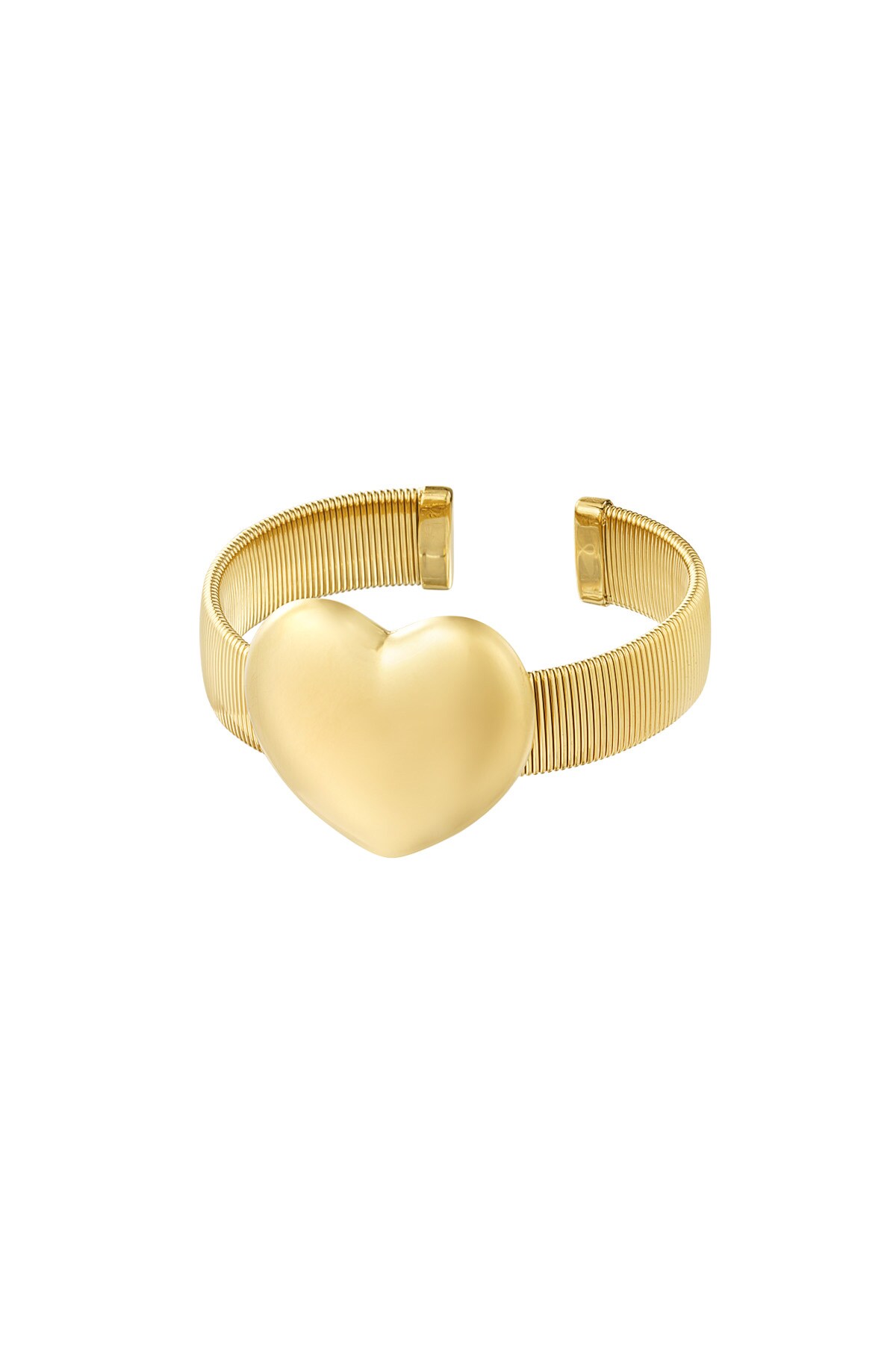 Statement love bracelet - Gold color h5 