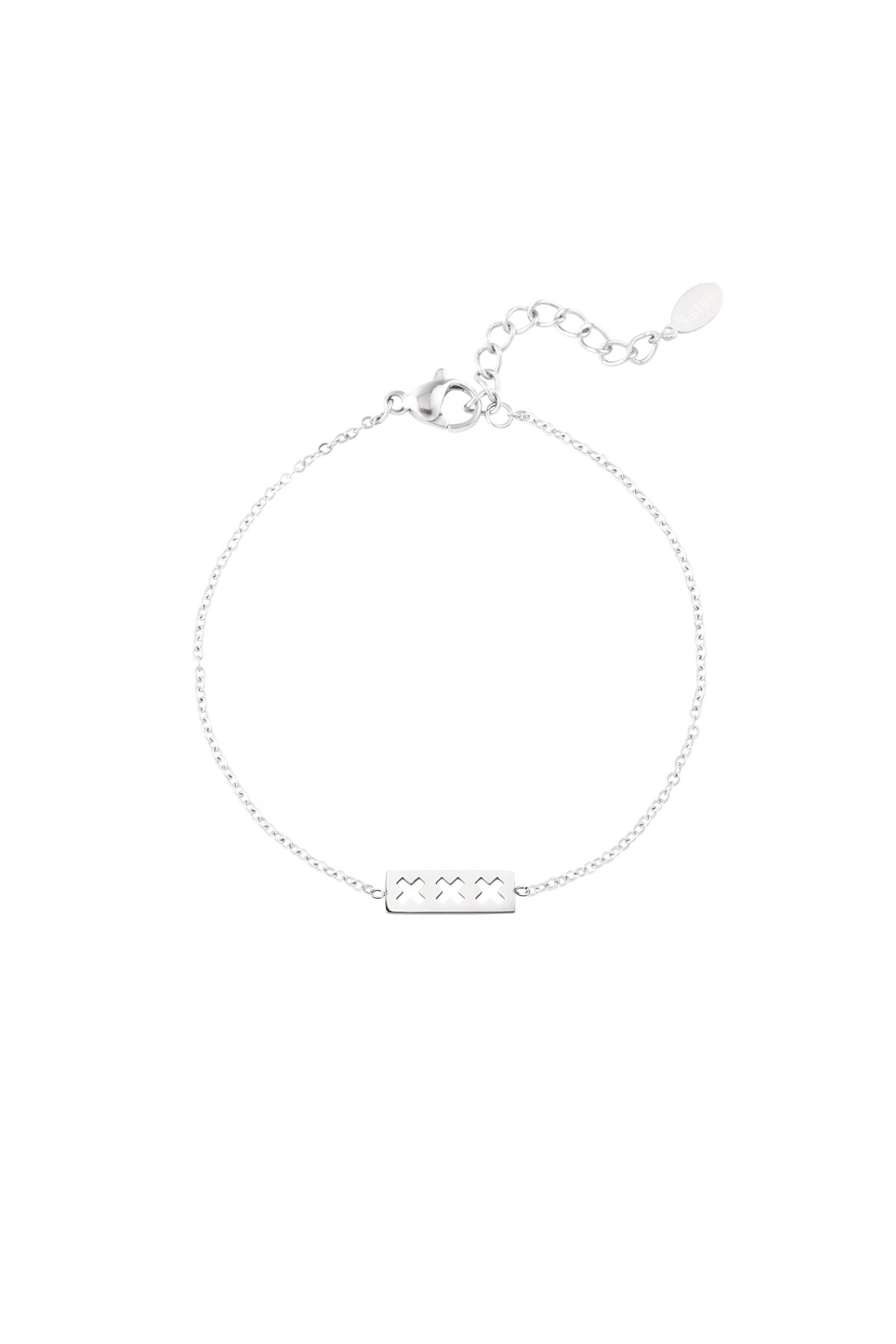 Trio X bracelet - Silver color h5 