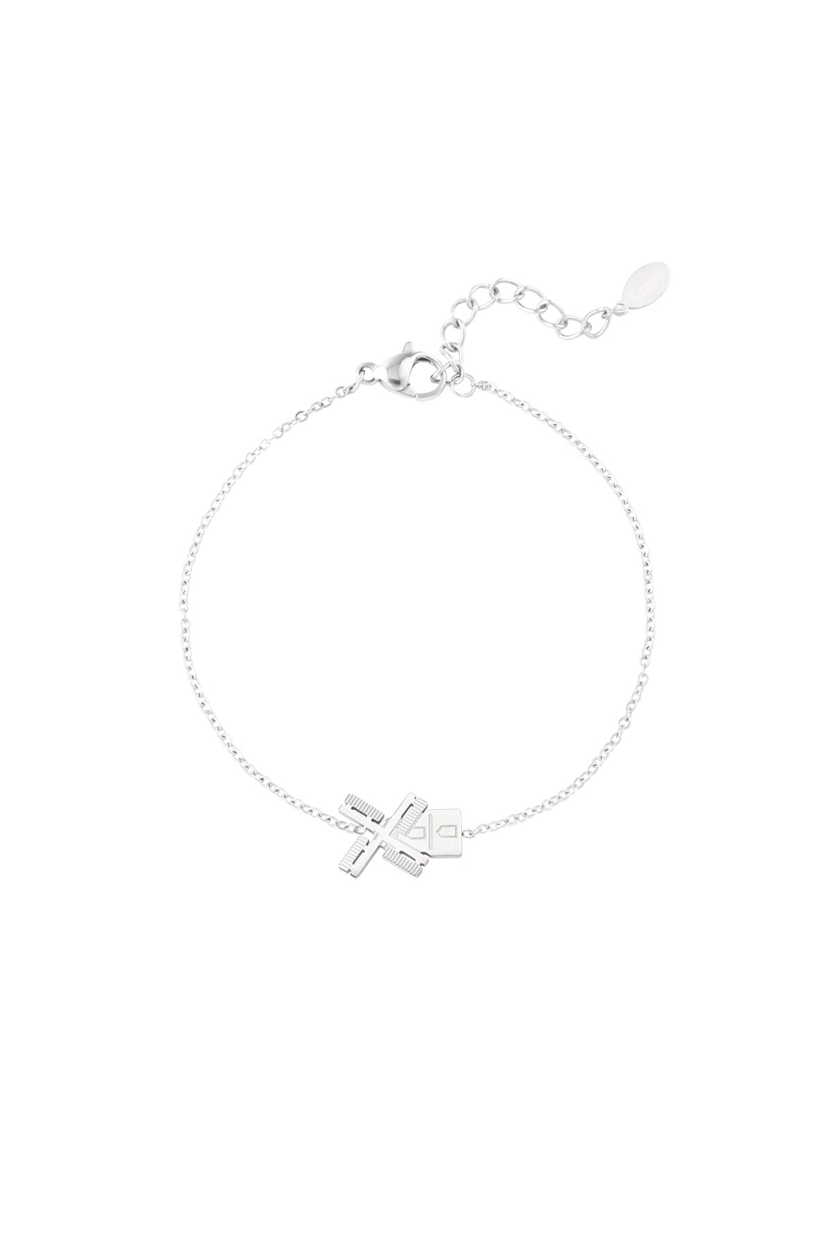 Dutch windmill bracelet - Silver color h5 