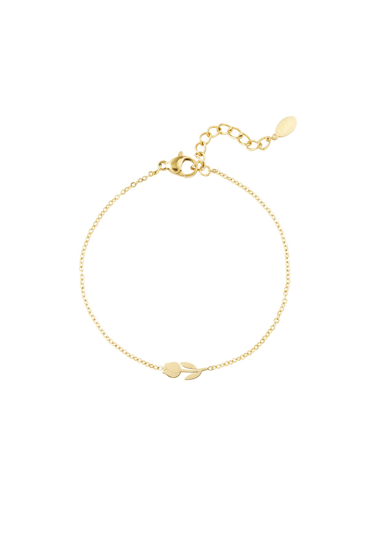 Tulip bracelet - Gold color h5 