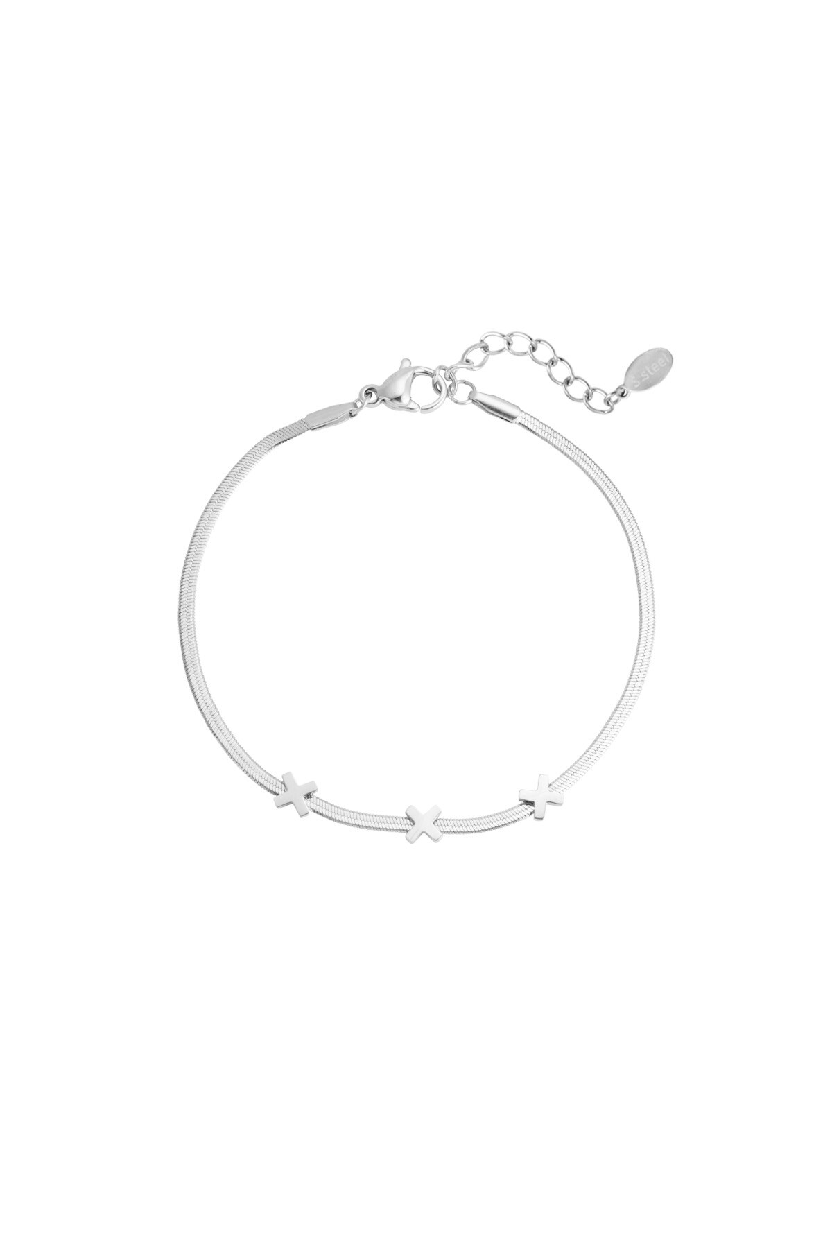 Triple X Amsterdam bracelet - Silver color h5 