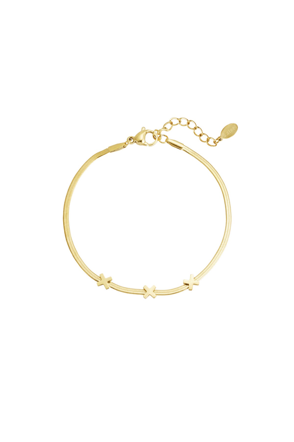 Triple X Amsterdam bracelet - Gold color h5 