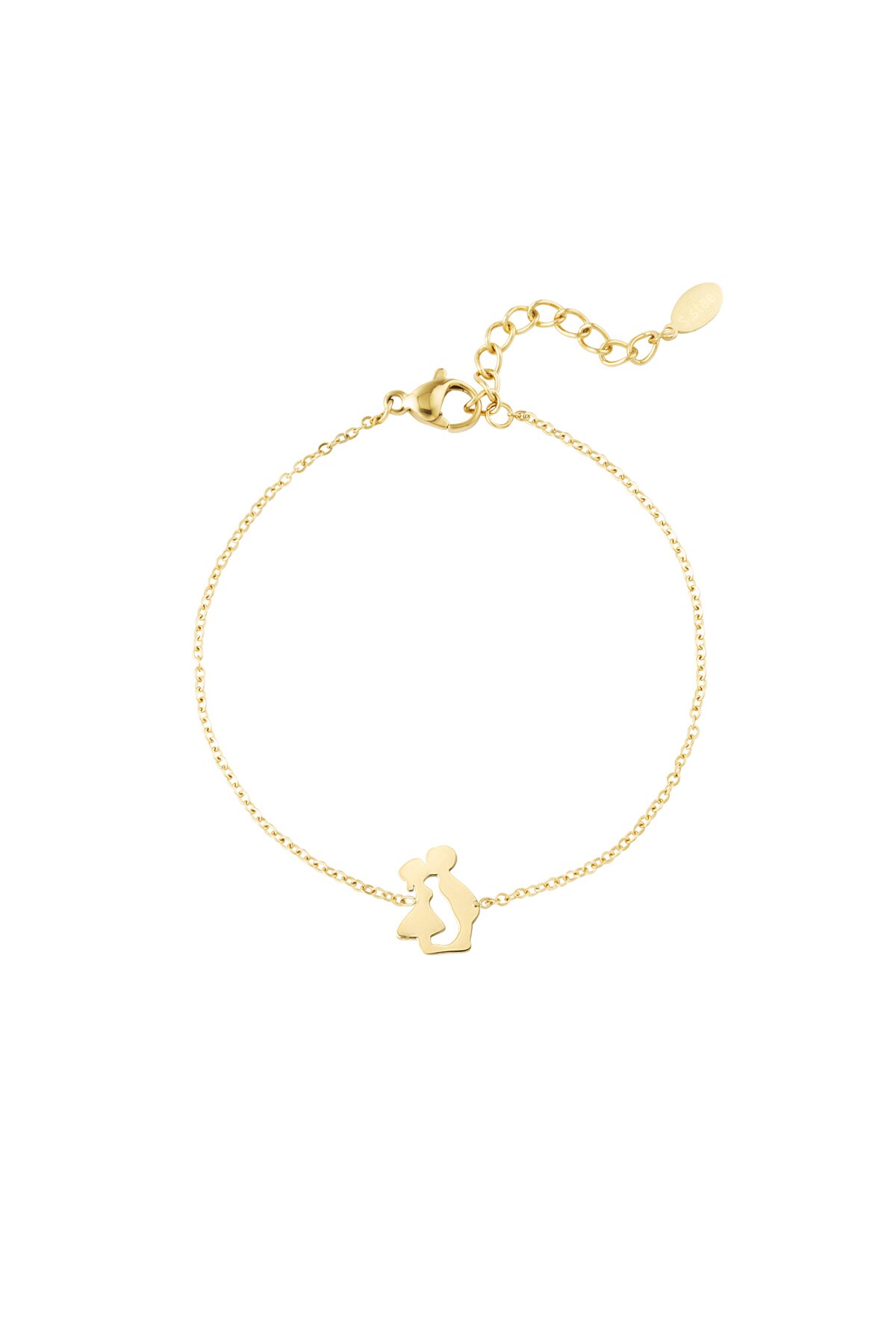 Dutch kiss bracelet - Gold color h5 