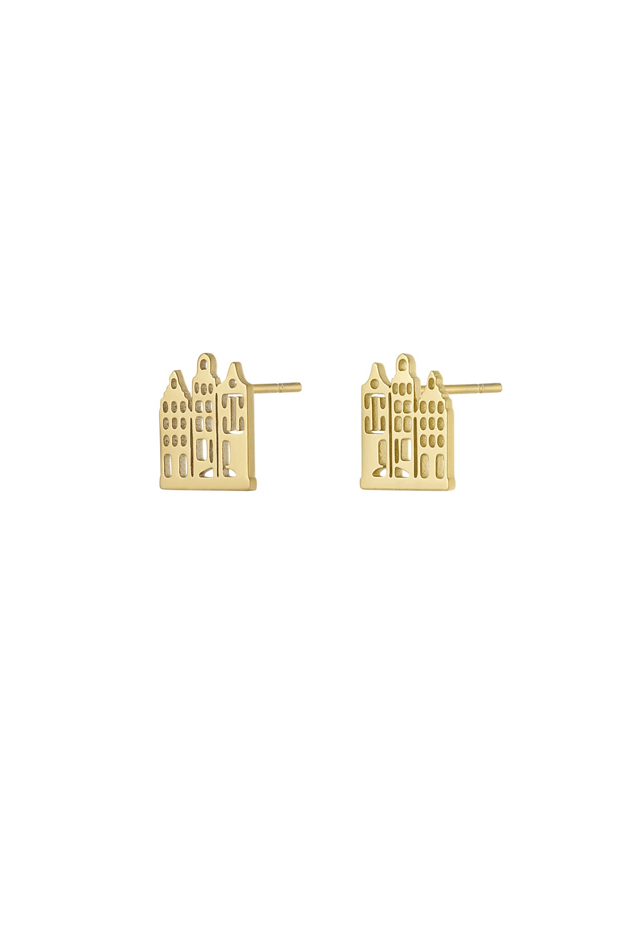 Canal house earrings - Gold color 