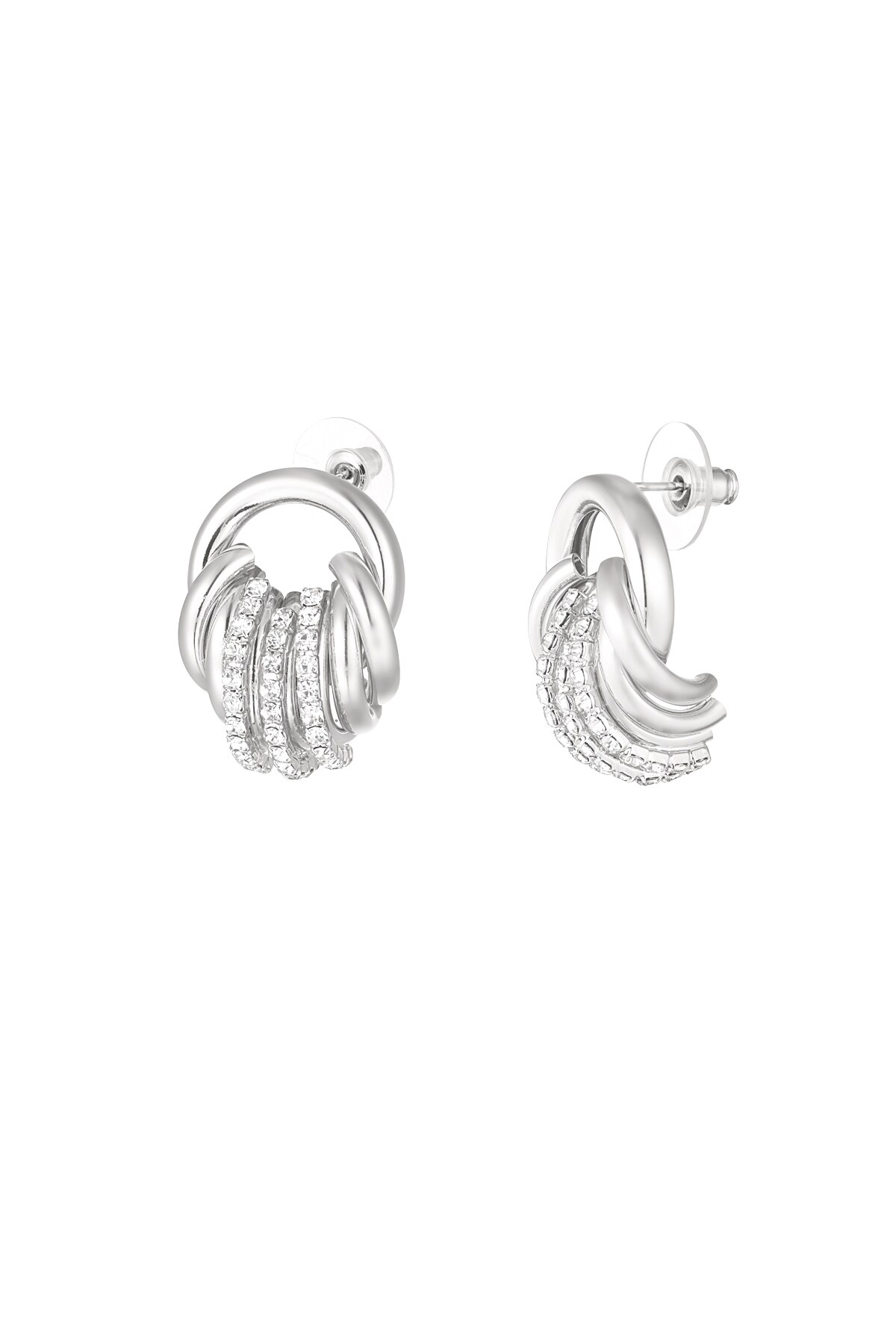 Earrings party must - Silver color h5 