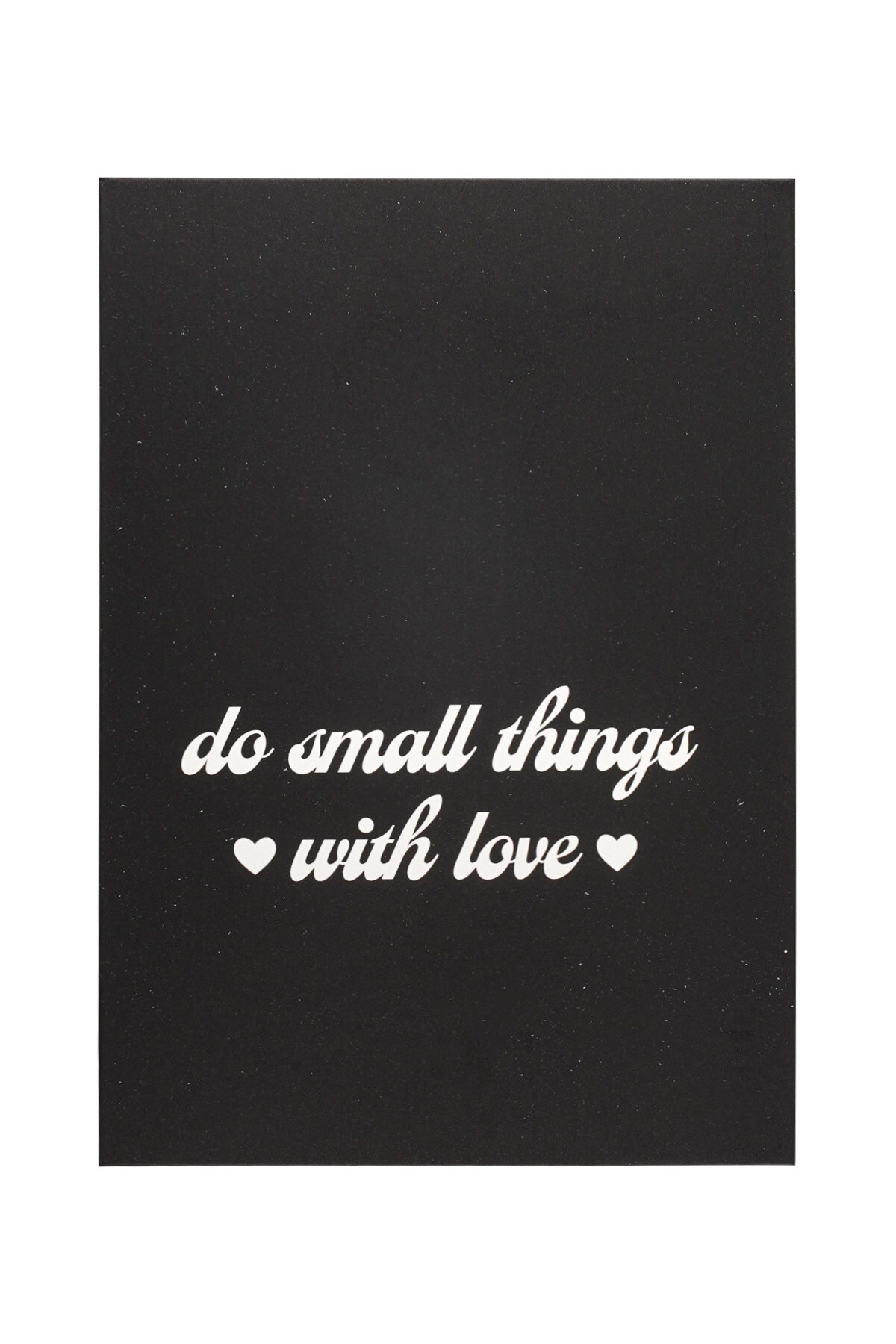 Greeting card do things with love black 