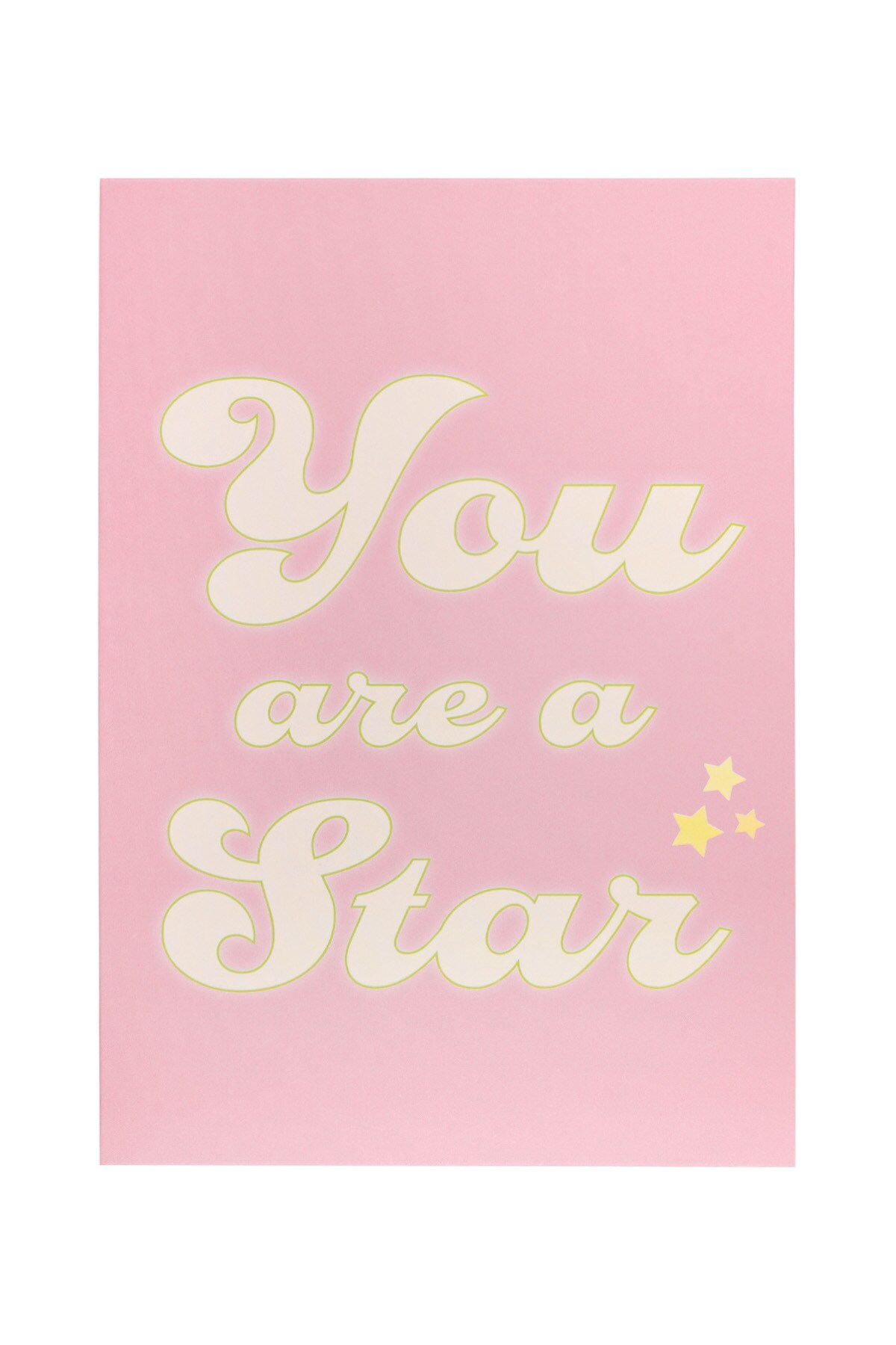 Greeting card you are a star pink h5 