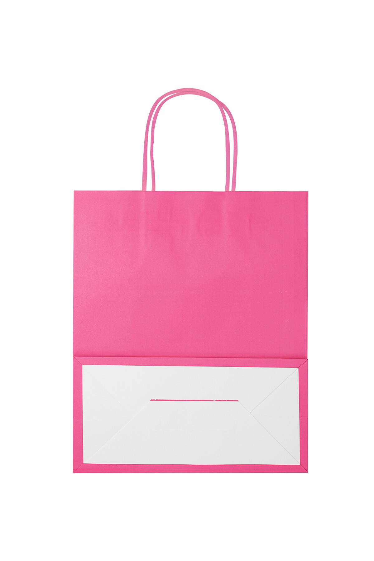 Plain color bags 50 pieces medium - fuchsia Paper Picture2