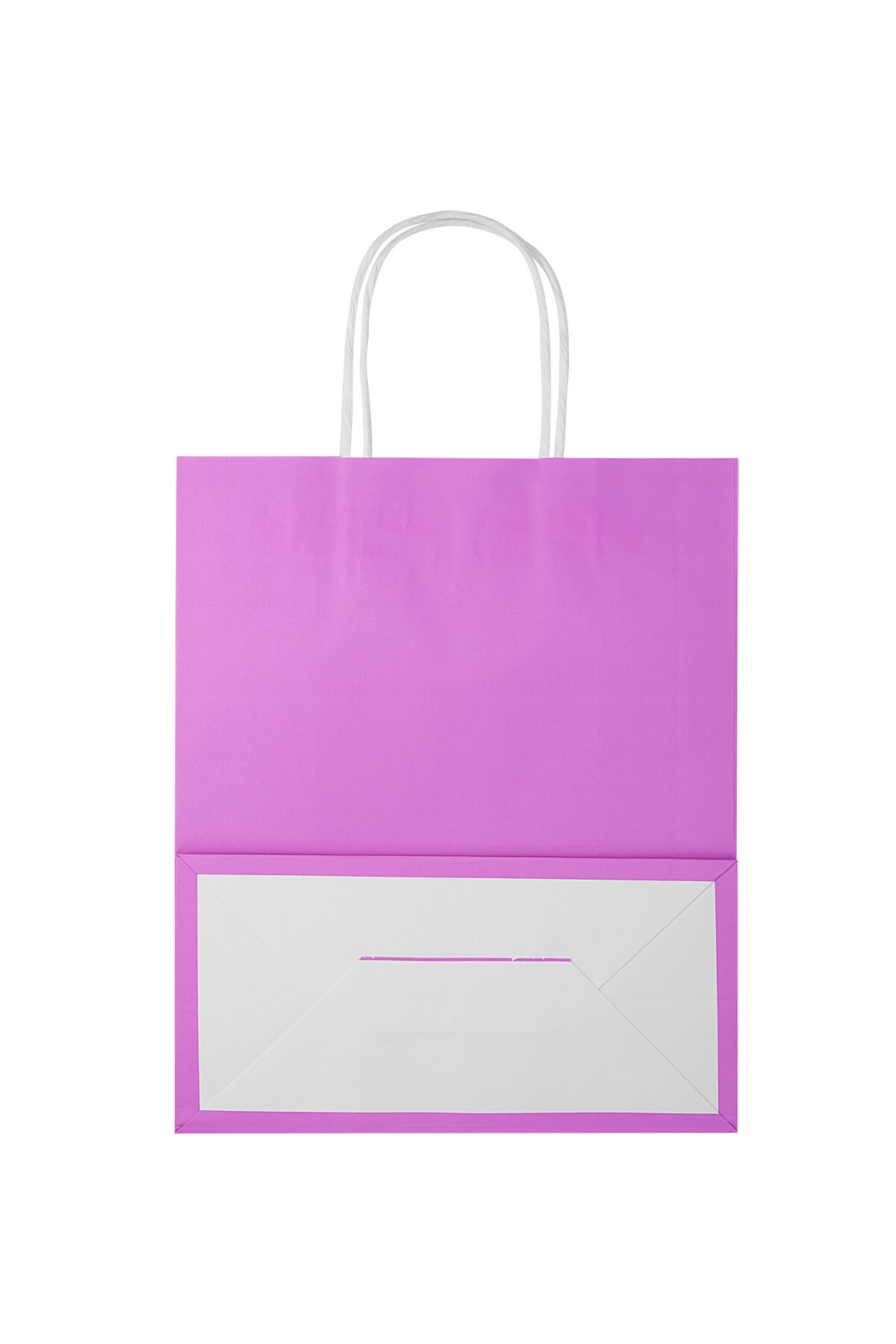 Plain color bags 50 pieces medium - fuchsia Paper Picture2