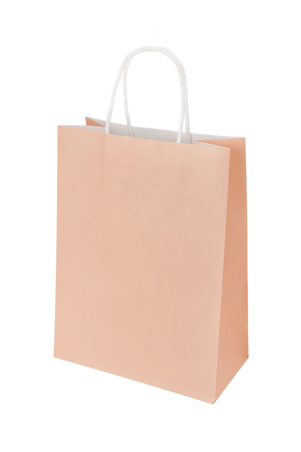 Bags plain 50 pieces large - pink Paper 