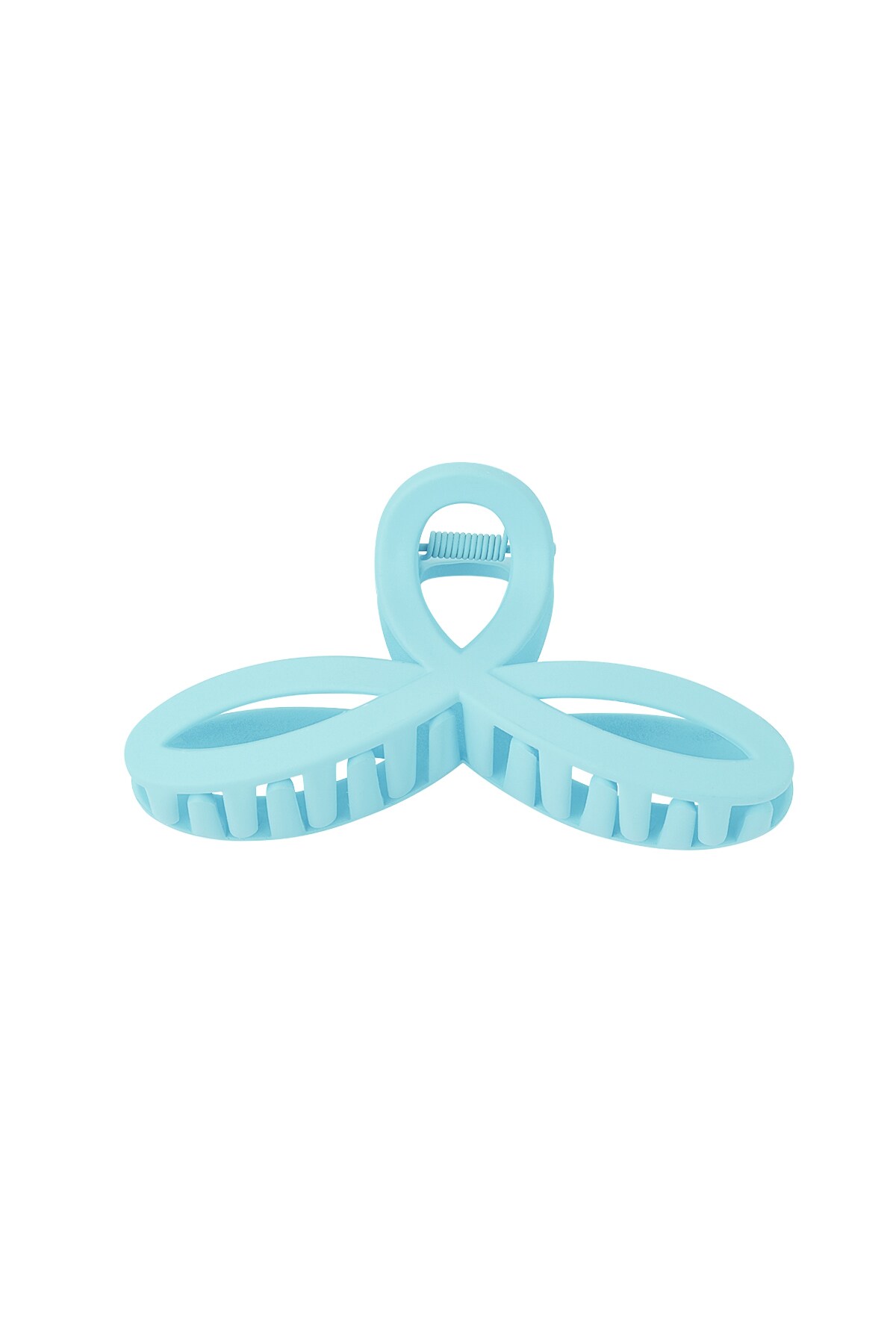 Hair clip cheerful - blue Plastic h5 