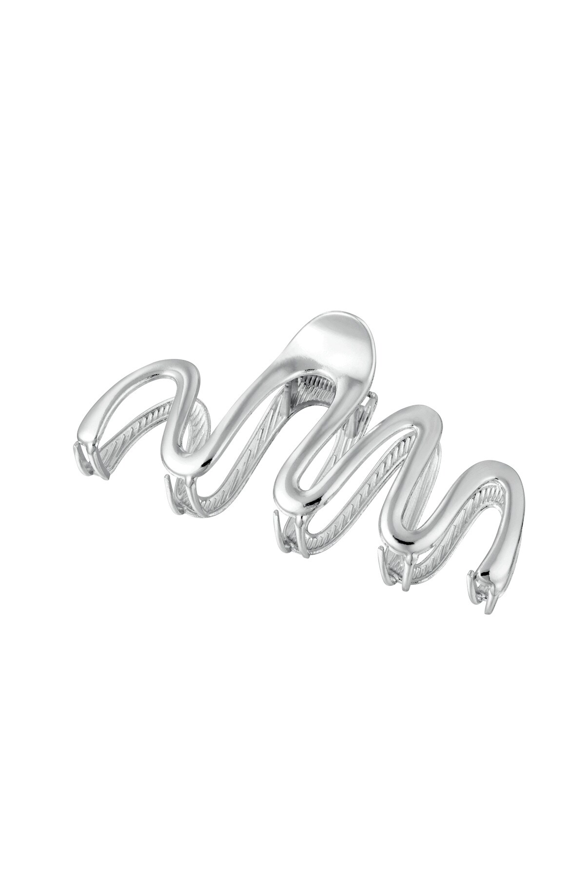 Hair clip curl - silver Metal h5 