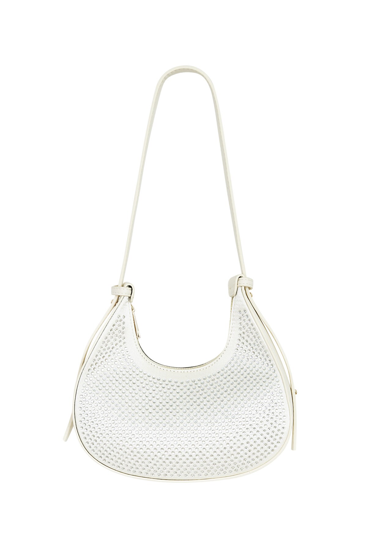 Croissant Bag White Glitters - PU h5 