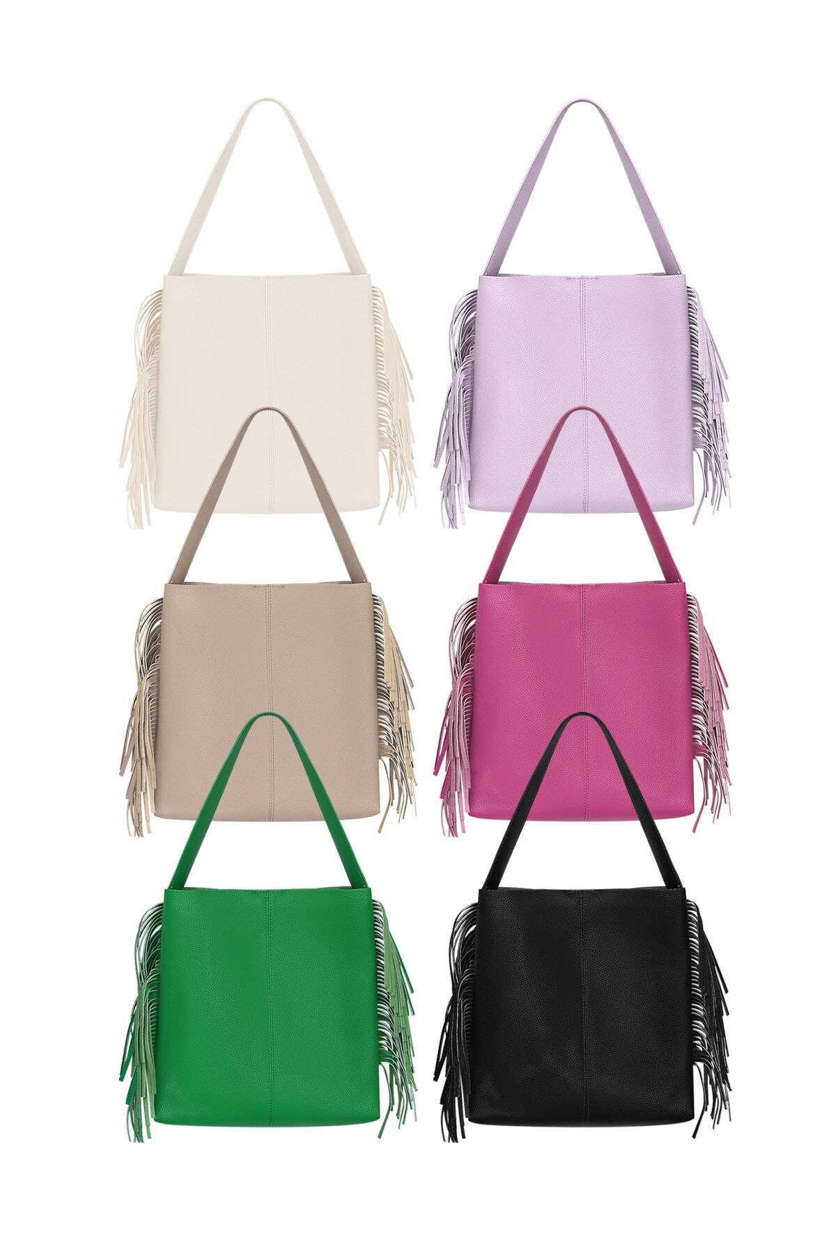 Handbag fringes - fuchsia PU h5 Picture3