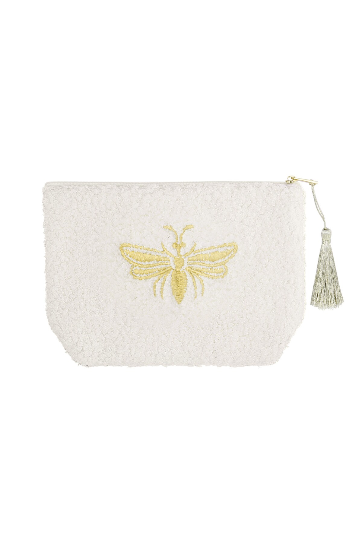 Make-up bag teddy bee - white h5 