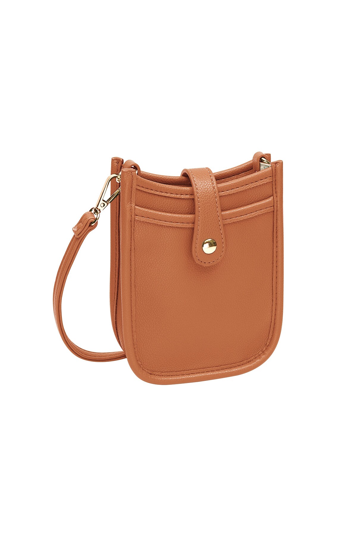 City bag with button orange h5 