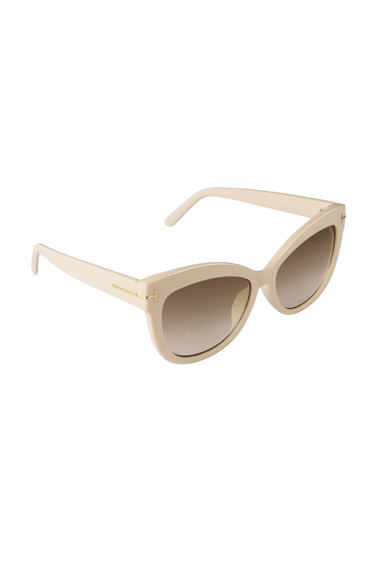 Sunglasses cat eye - beige h5 