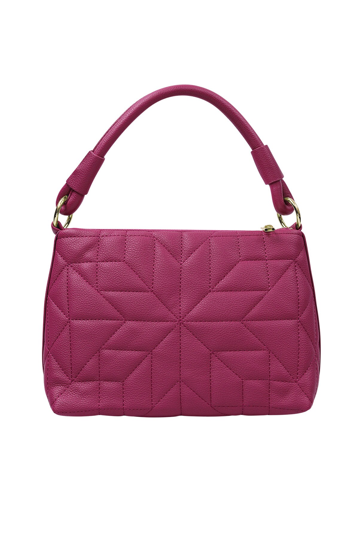 Stitched handbag fuchsia h5 