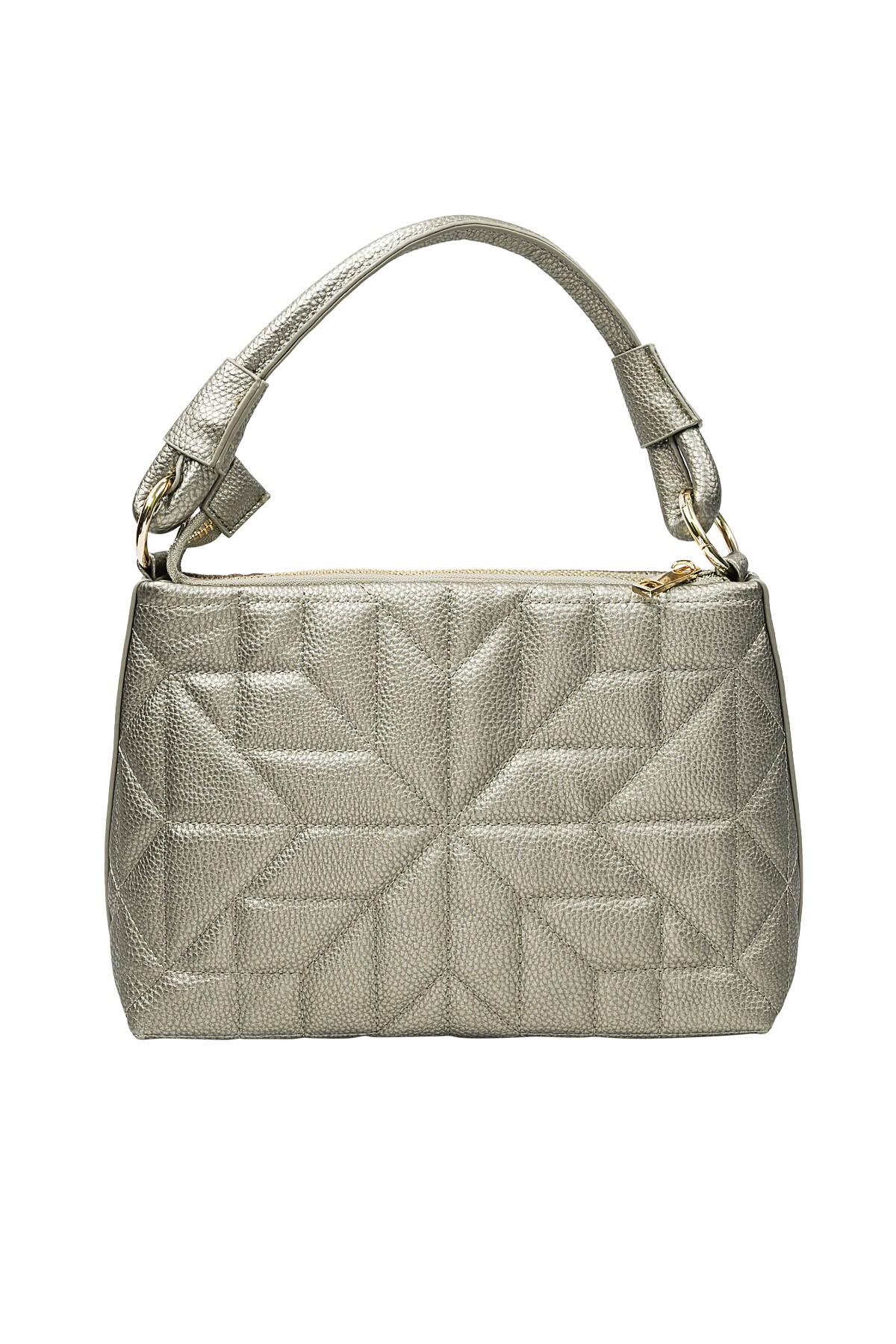 Stitched handbag grey h5 