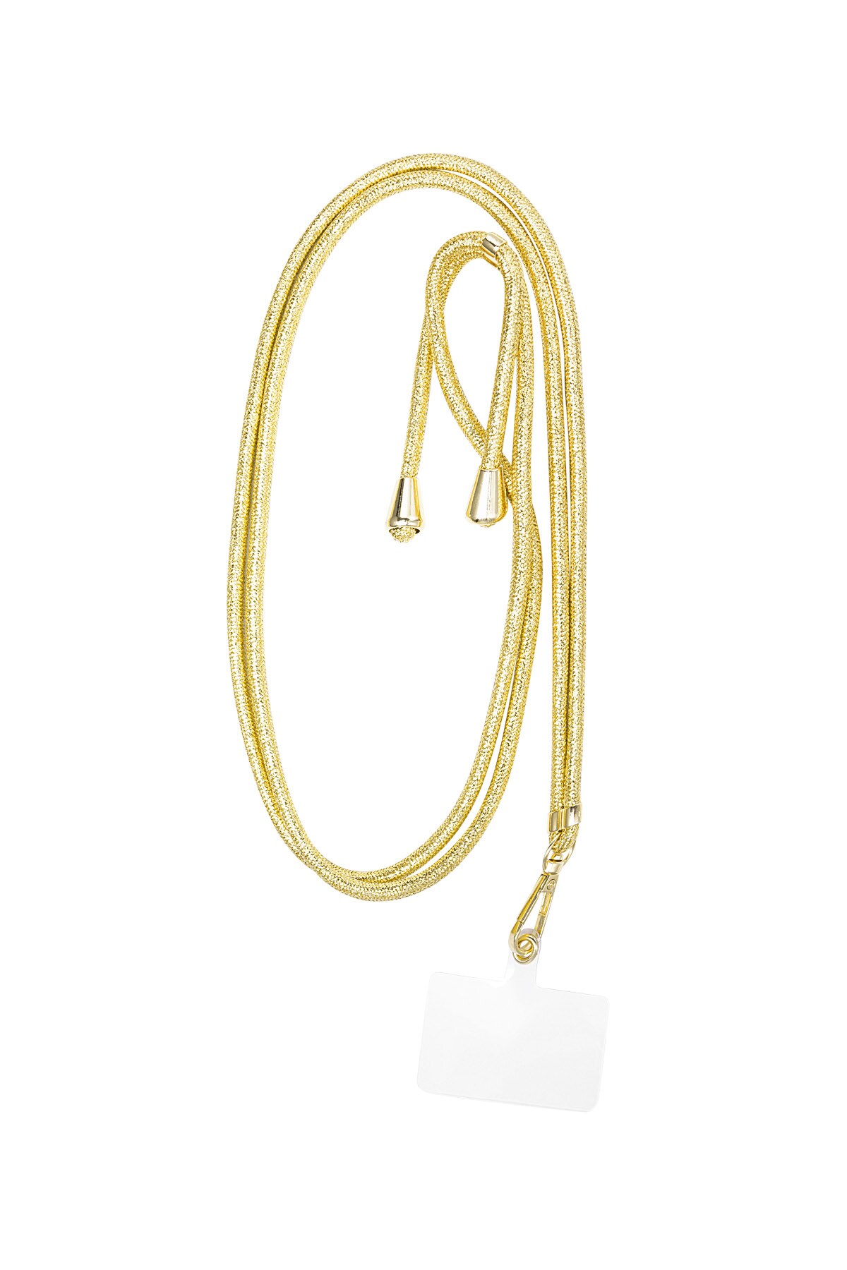 Telephone cord metallic - Gold color h5 