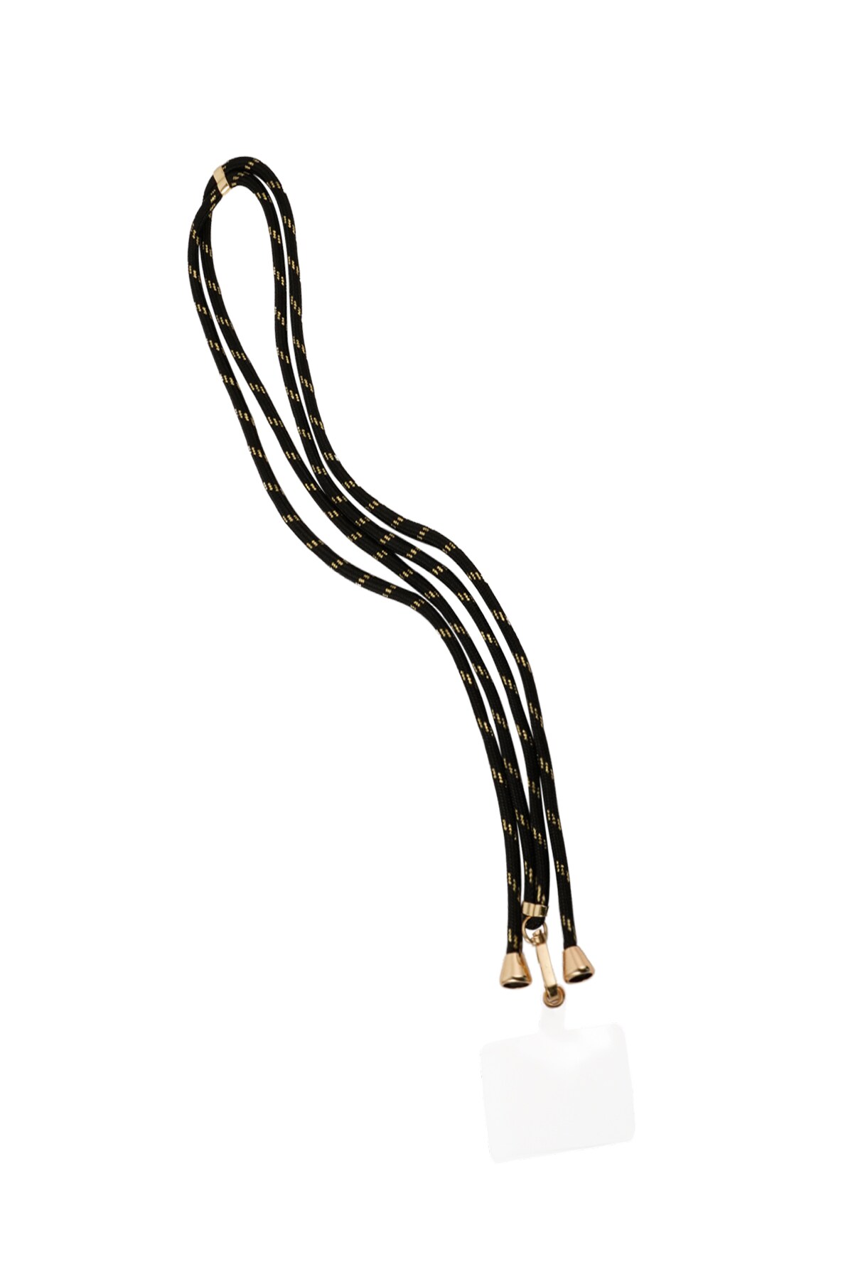 Telephone cord print - black/gold h5 