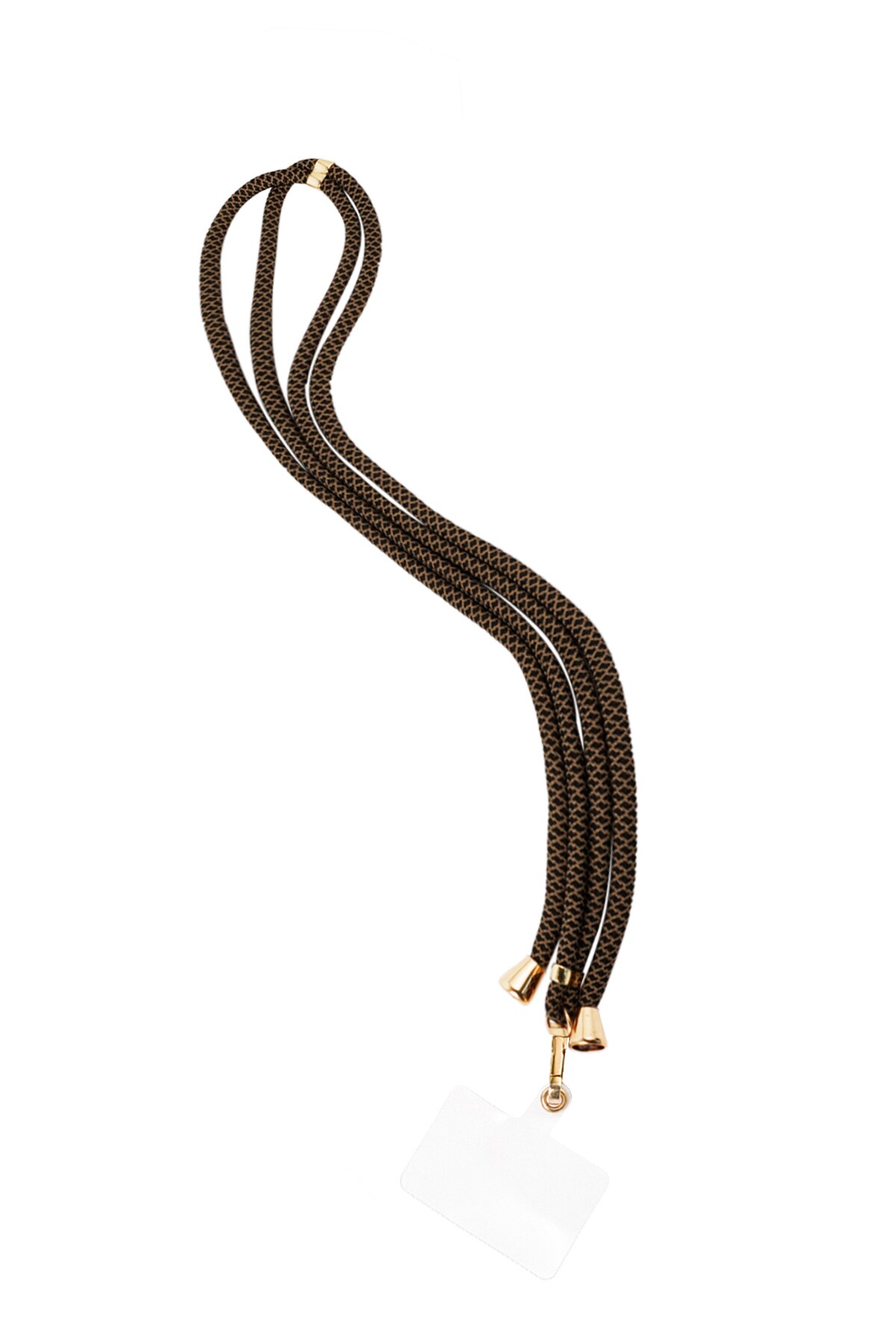 Telephone cord print - black/beige h5 