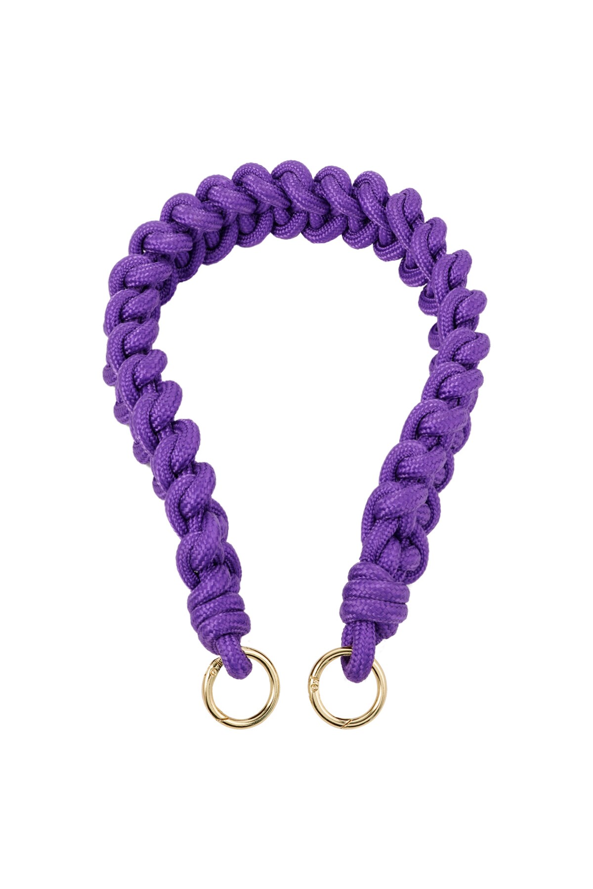 Braided bag strap purple h5 