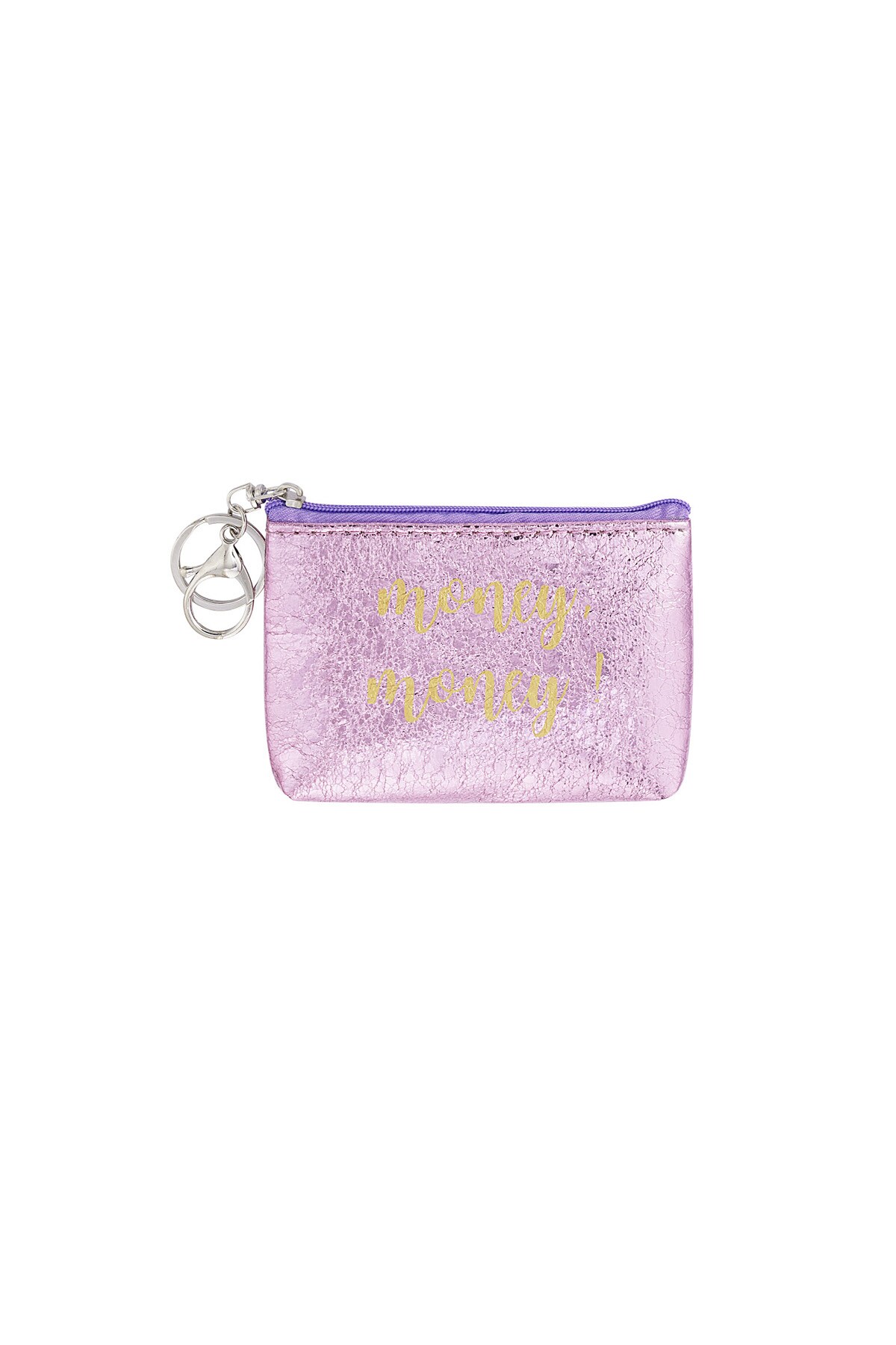 Keychain wallet metallic money money - lilac h5 