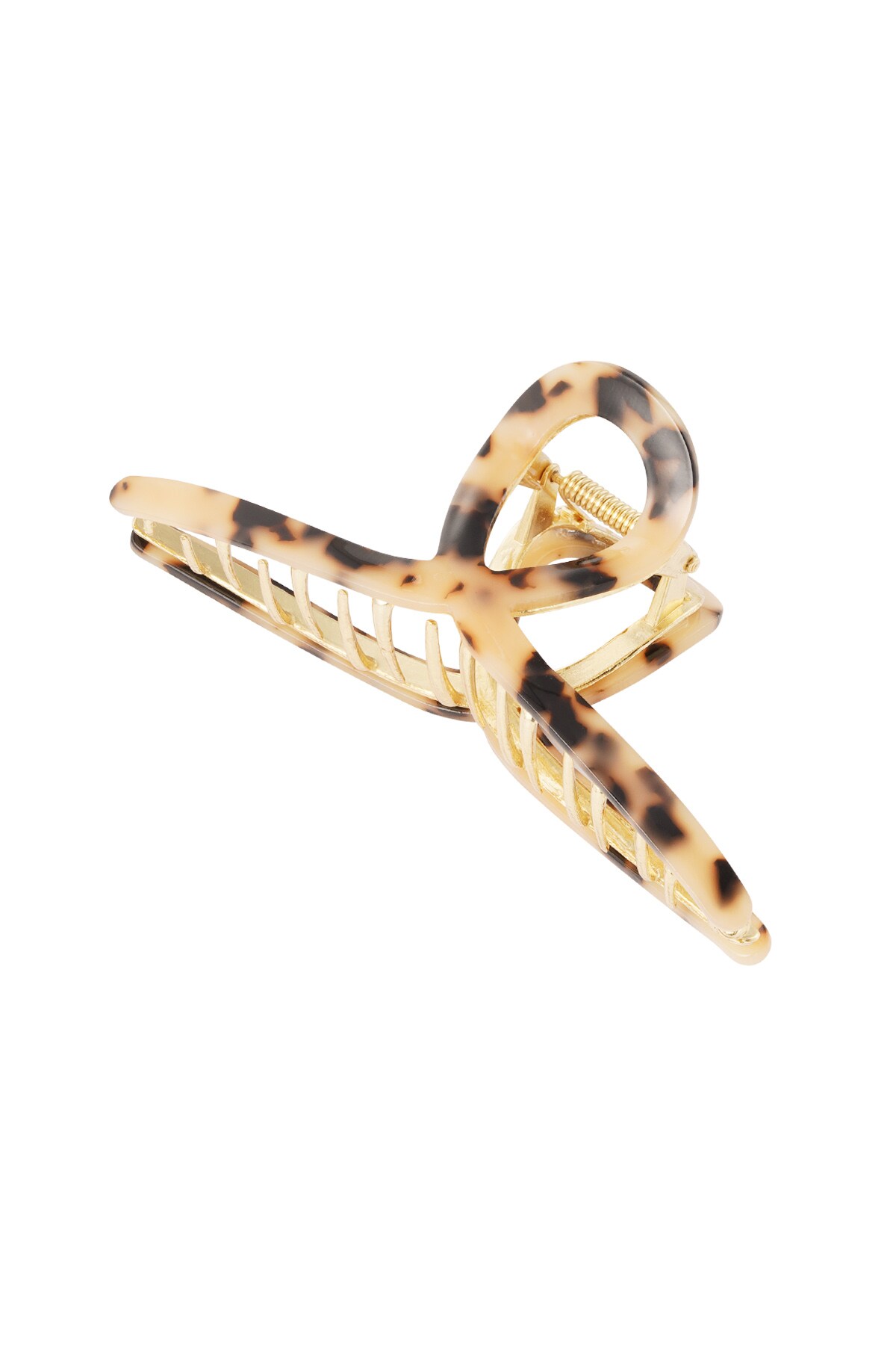 Hair clip curl marble - brown h5 