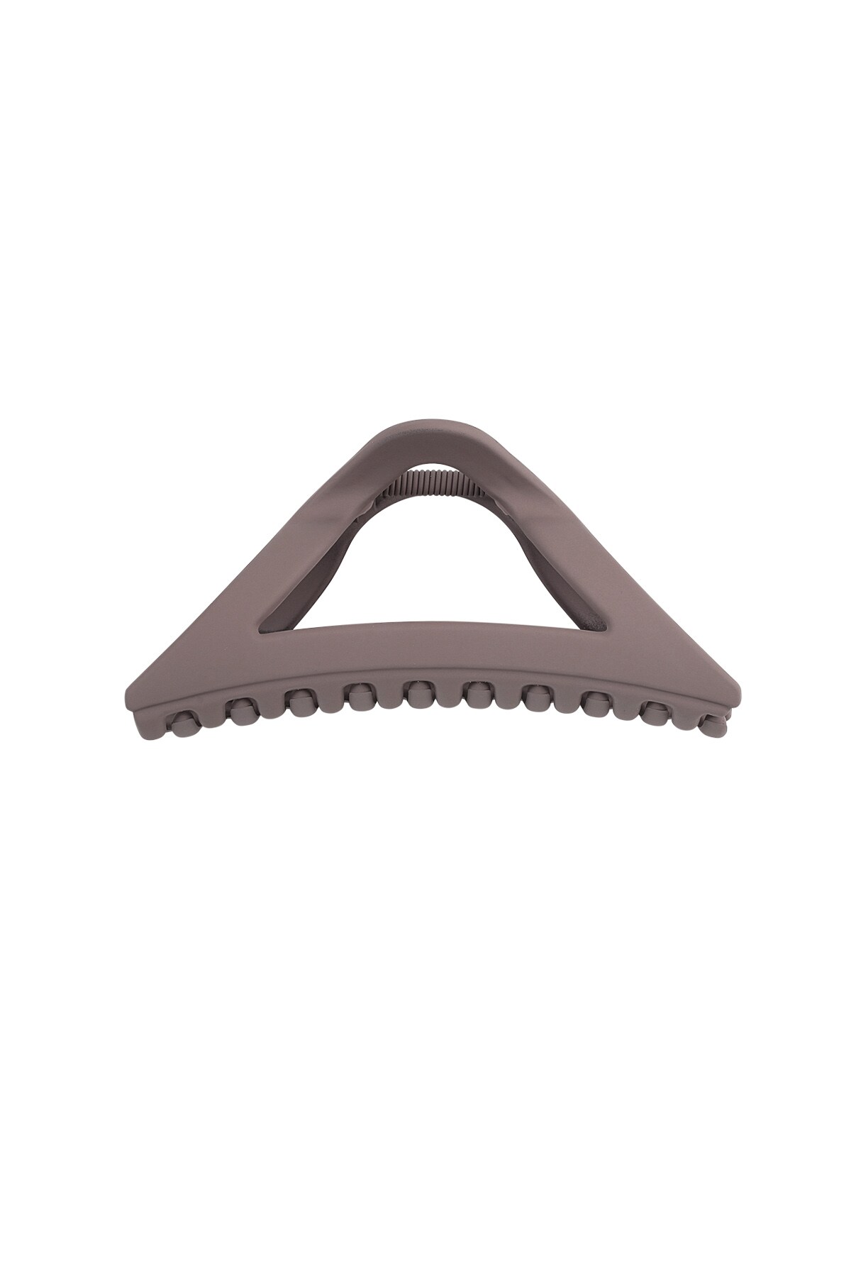 Hair clip matte triangle - brown h5 