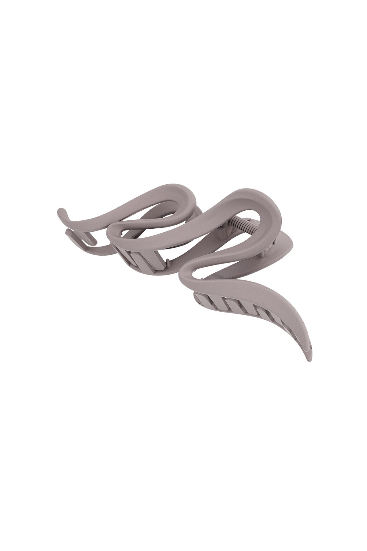 Hair clip matte curl - camel 