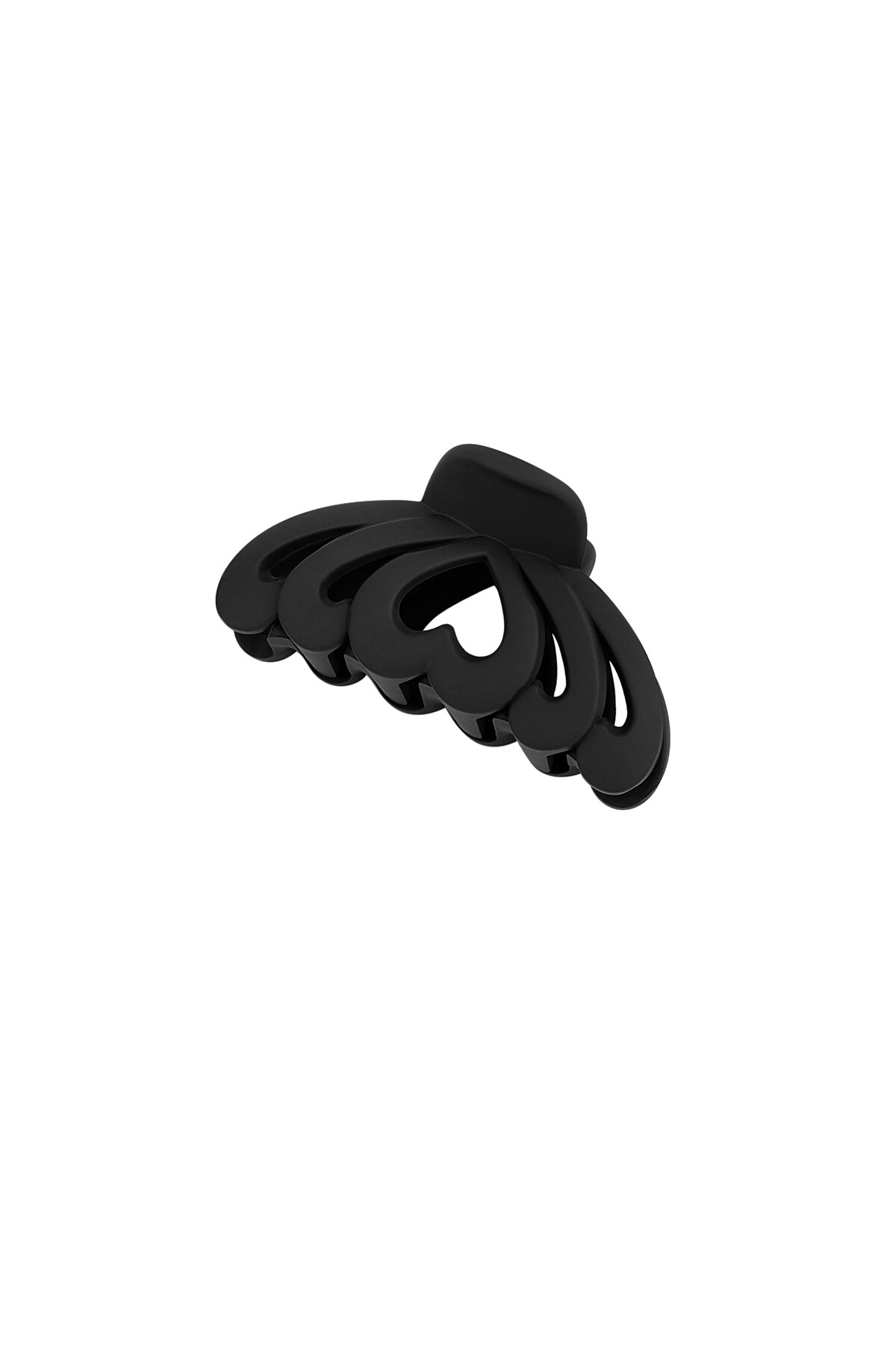 Hair clip multi heart - black 